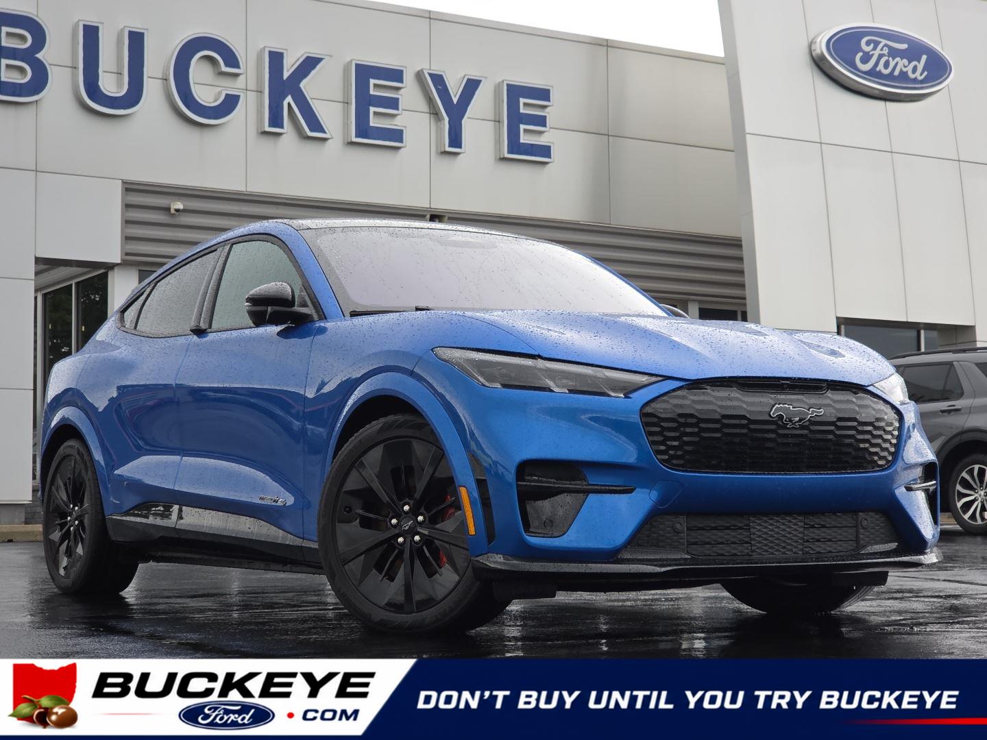Velocity Blue 2025 Ford Mustang Mach-E SUV / Crossover All-Wheel Drive 1-Speed Dual Clutch