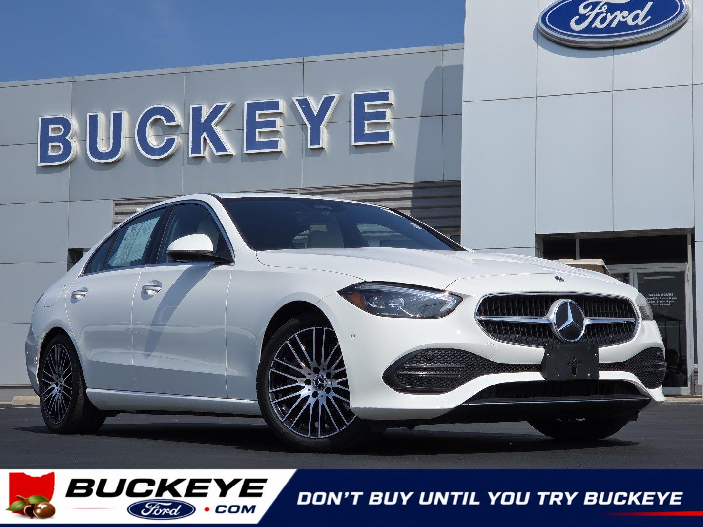 White 2025 Mercedes-Benz C-Class Sedan All-Wheel Drive Automatic