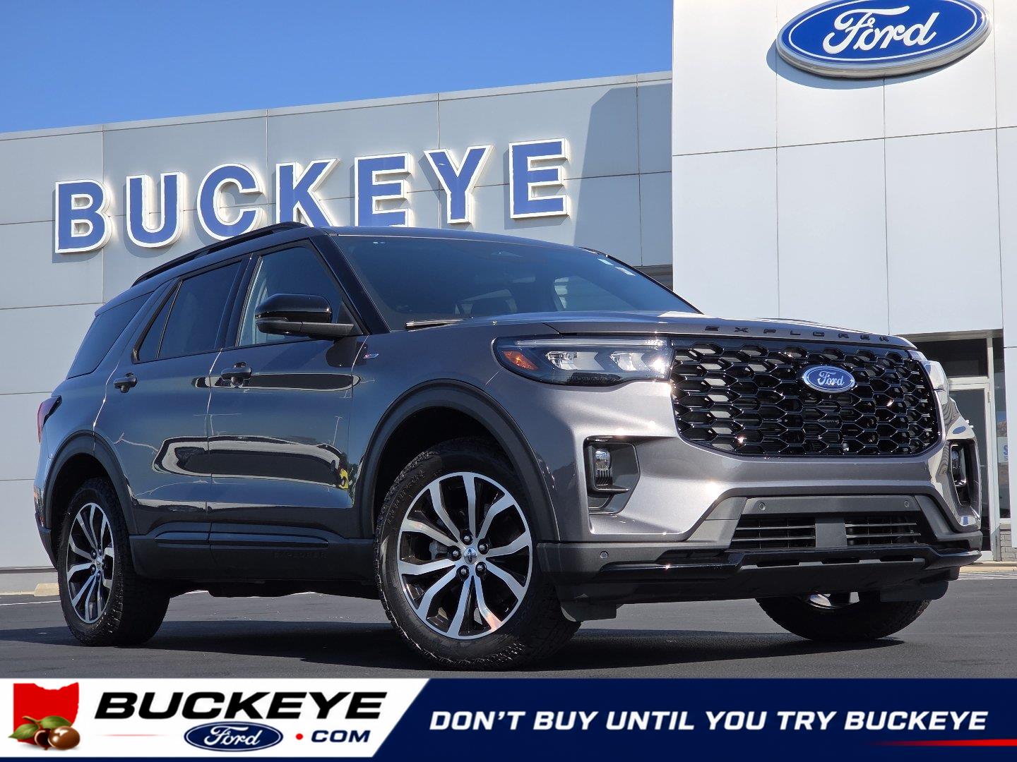 Carbonized Gray 2025 Ford Explorer SUV / Crossover All-Wheel Drive Automatic