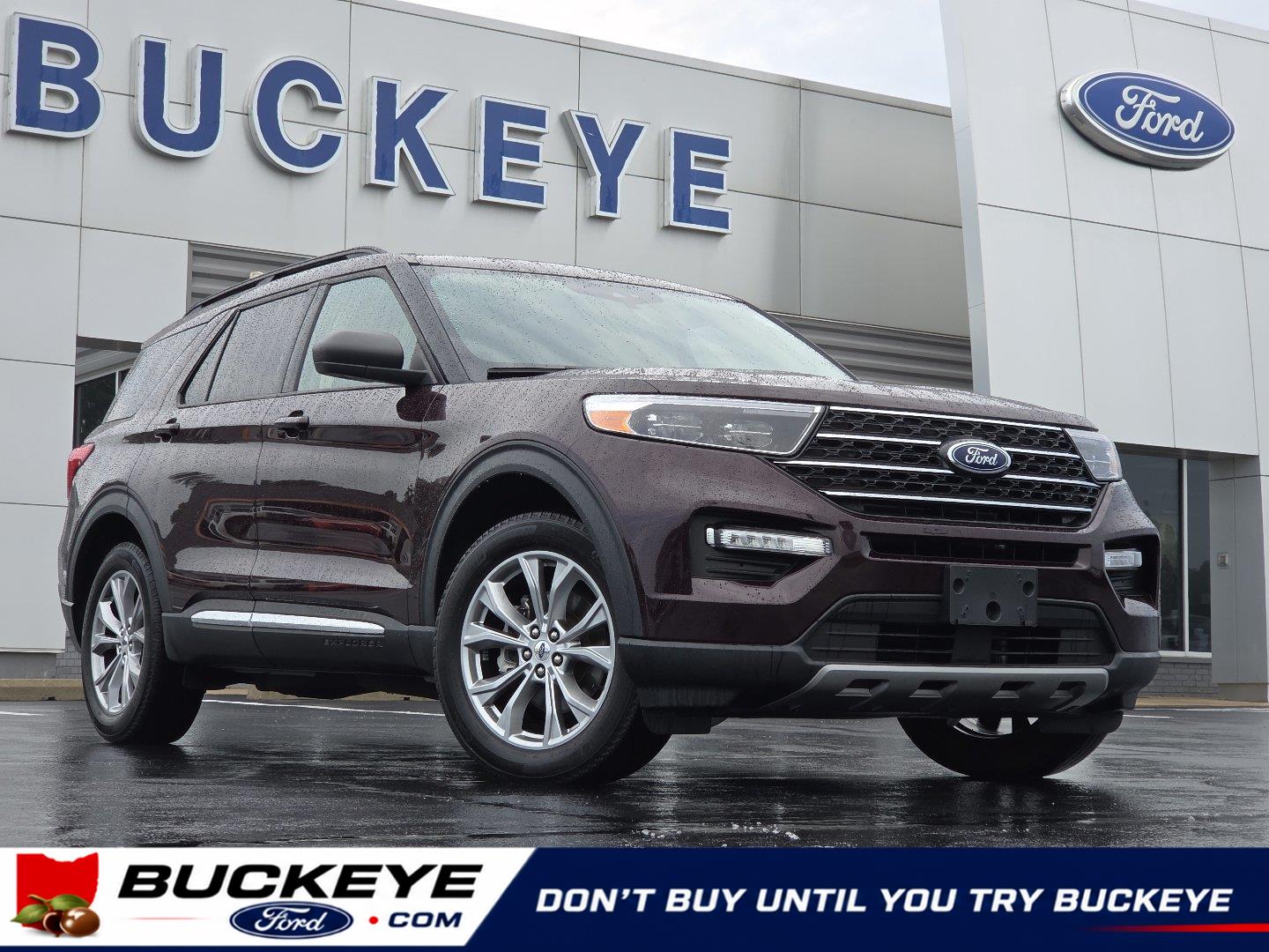 Jewel Red Metallic Tinted Clearcoat 2023 Ford Explorer SUV / Crossover All-Wheel Drive Automatic