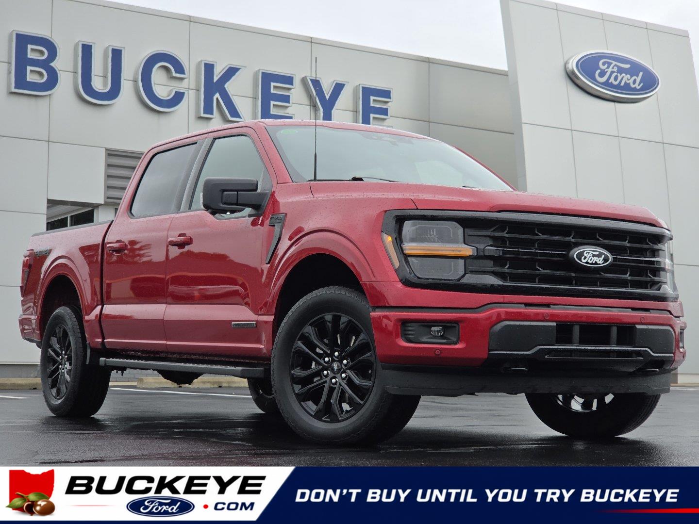 Rapid Red Metallic Tinted Clearcoat 2024 Ford F-150 Pickup Truck Four-Wheel Drive Automatic