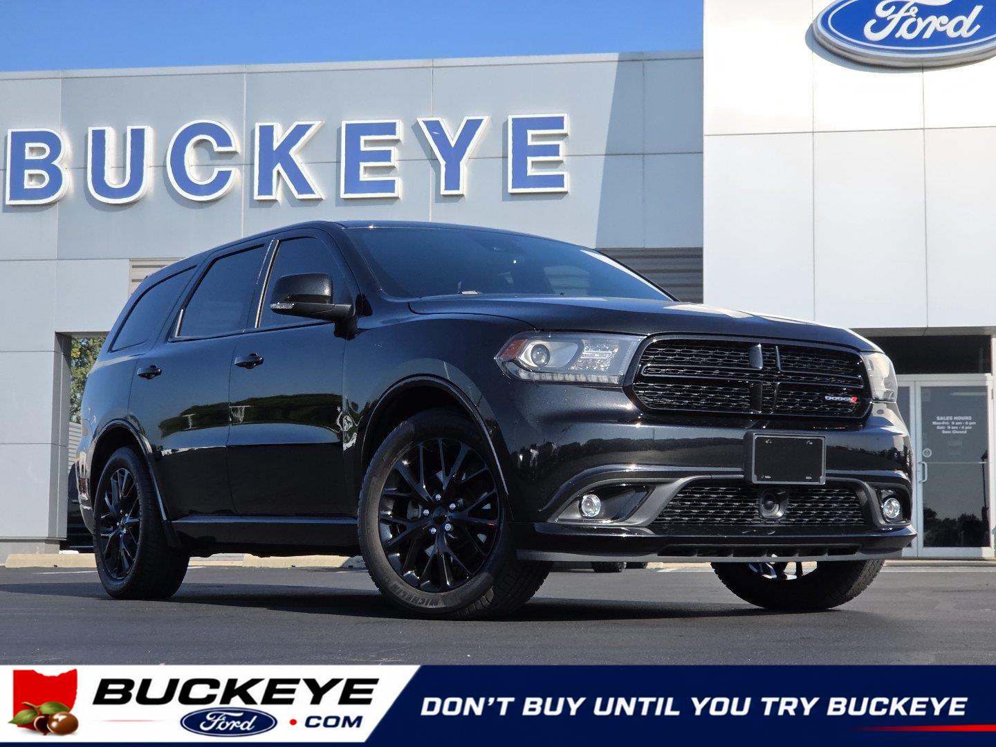 Brilliant Black Crystal Pearlcoat 2016 Dodge Durango SUV / Crossover All-Wheel Drive 8-Speed Automatic