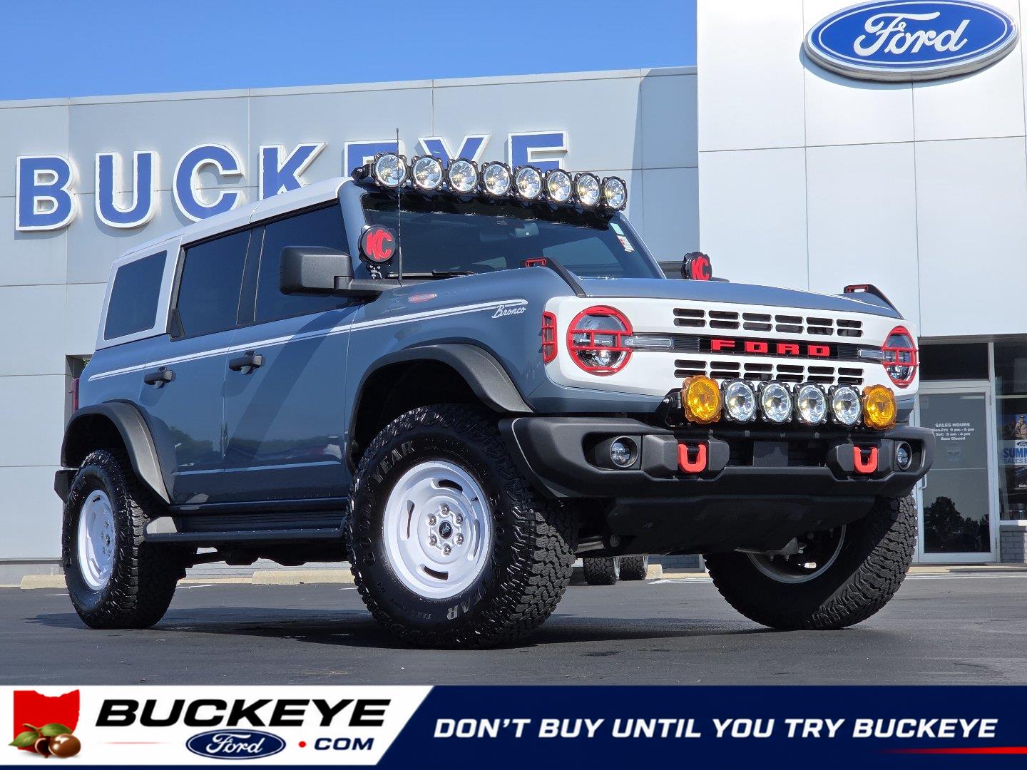Blue (Azure Gray Metallic Tri-Coat) 2025 Ford Bronco SUV / Crossover Four-Wheel Drive Automatic