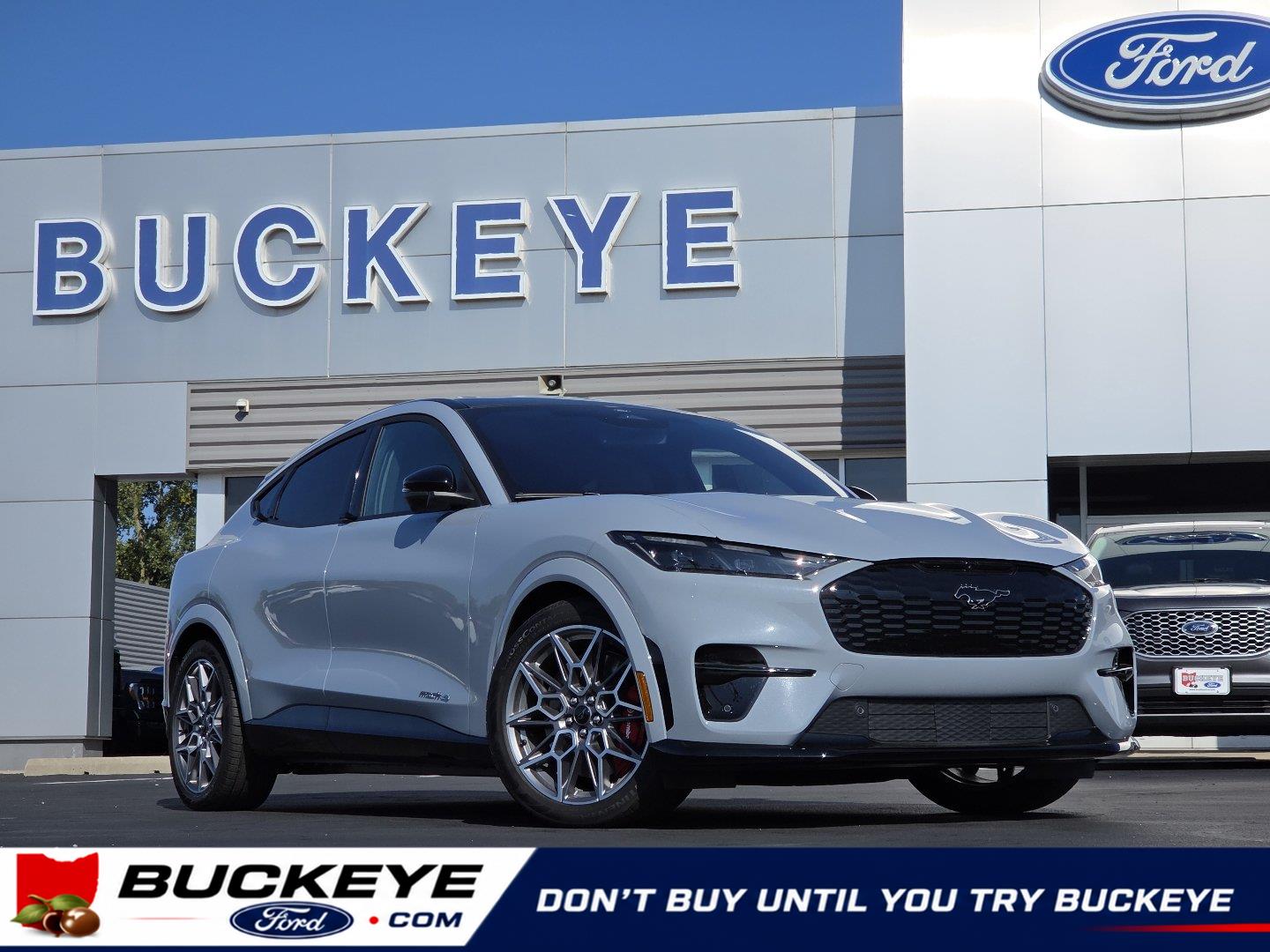 Glacier Gray Metallic Tri-Coat 2026 Ford Mustang Mach-E SUV / Crossover All-Wheel Drive 1-Speed Dual Clutch