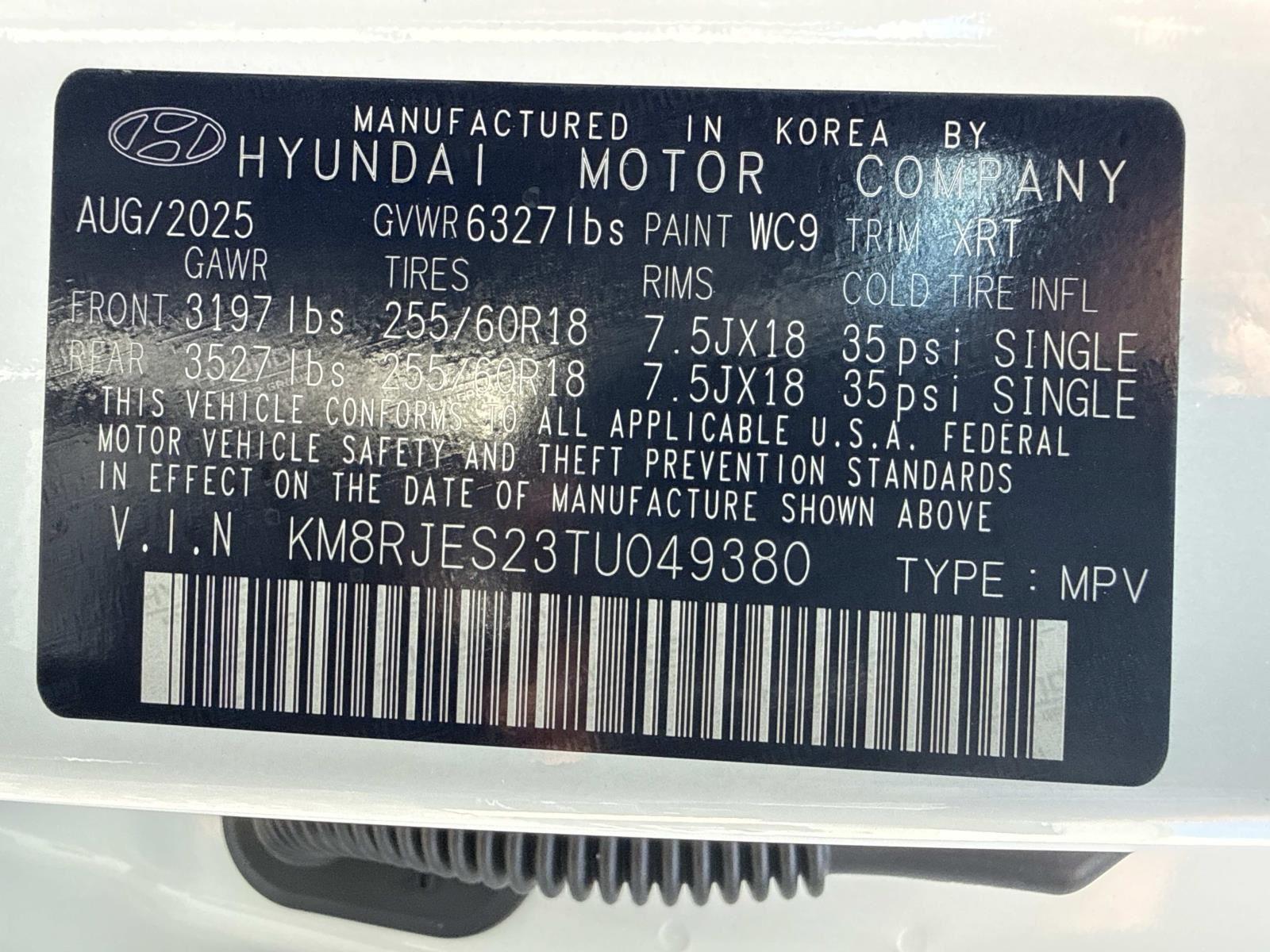 2026 Hyundai Palisade XRT Pro