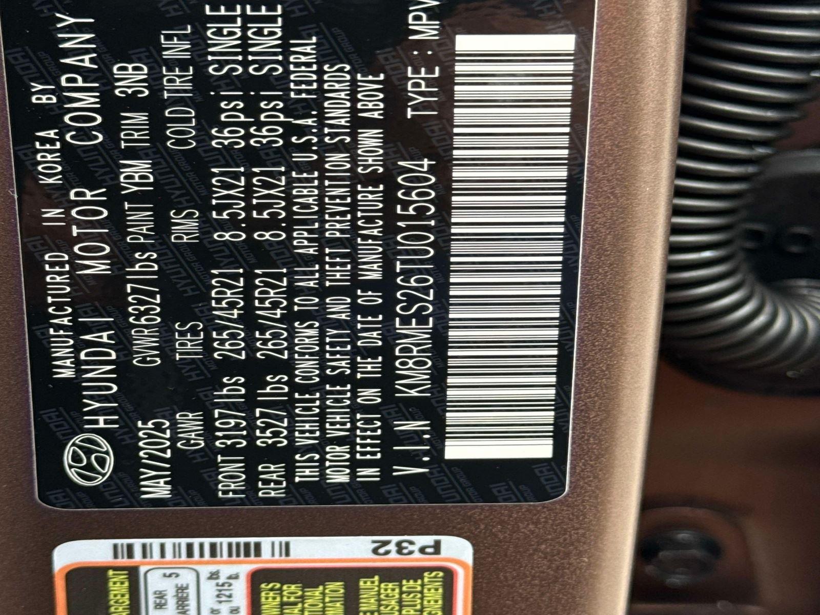 2026 Hyundai Palisade Calligraphy