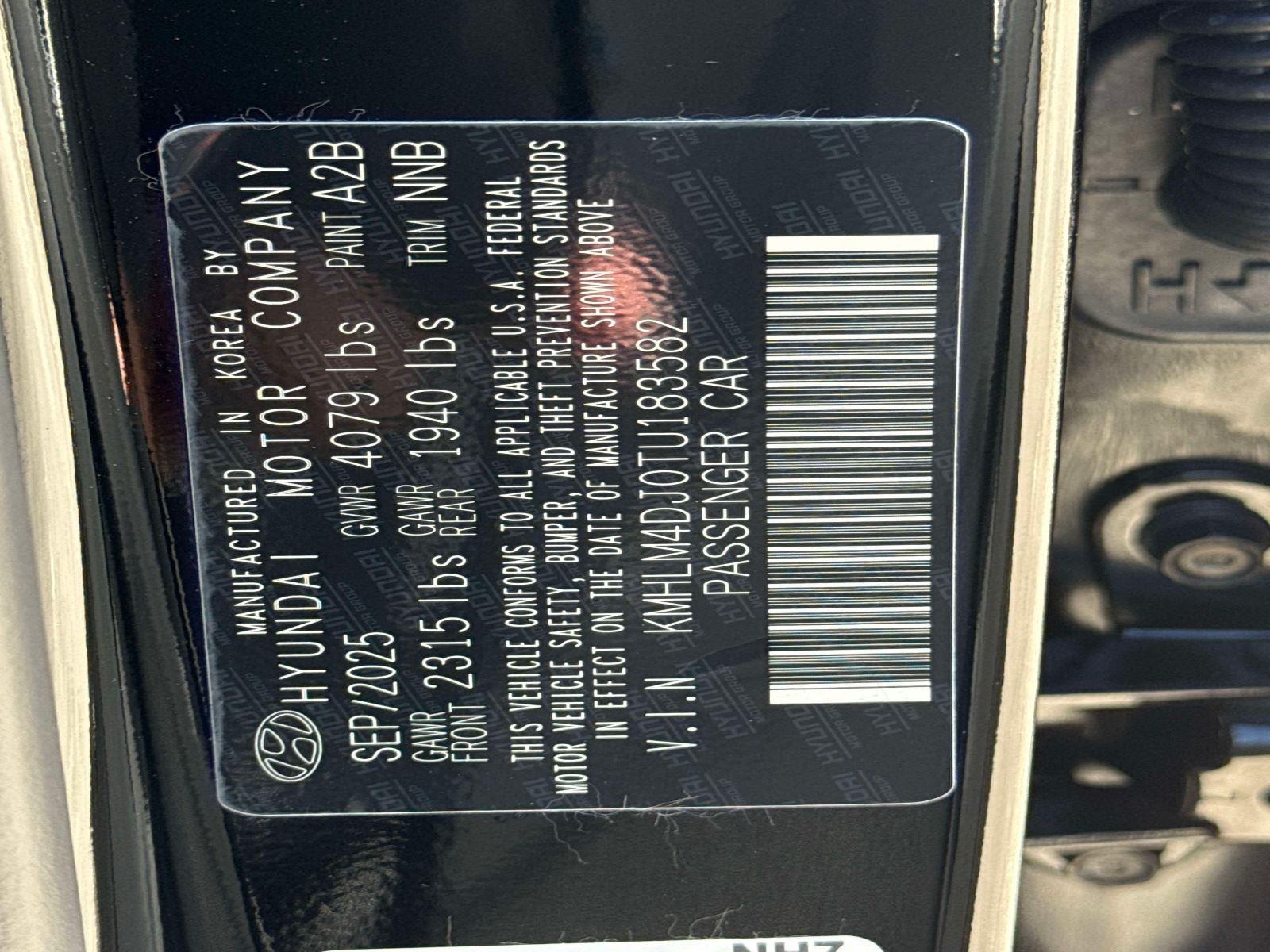 2026 Hyundai Elantra Hybrid Blue