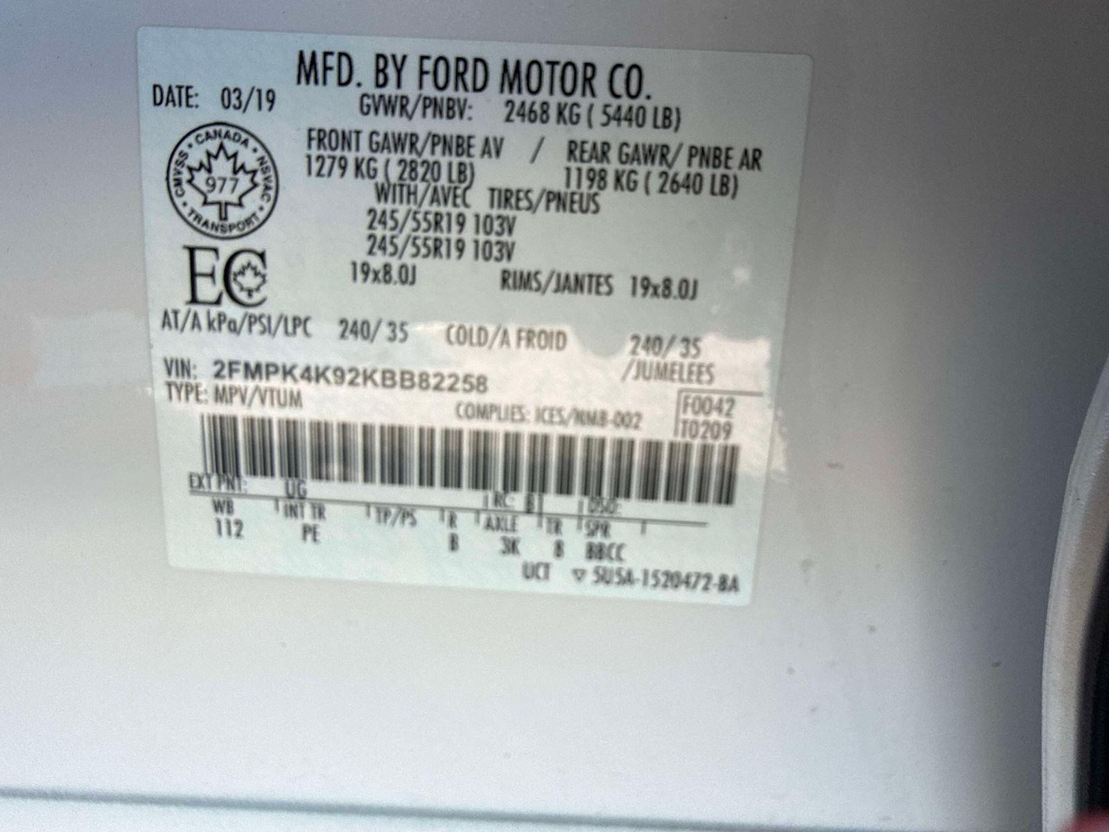 2019 Ford Edge Titanium