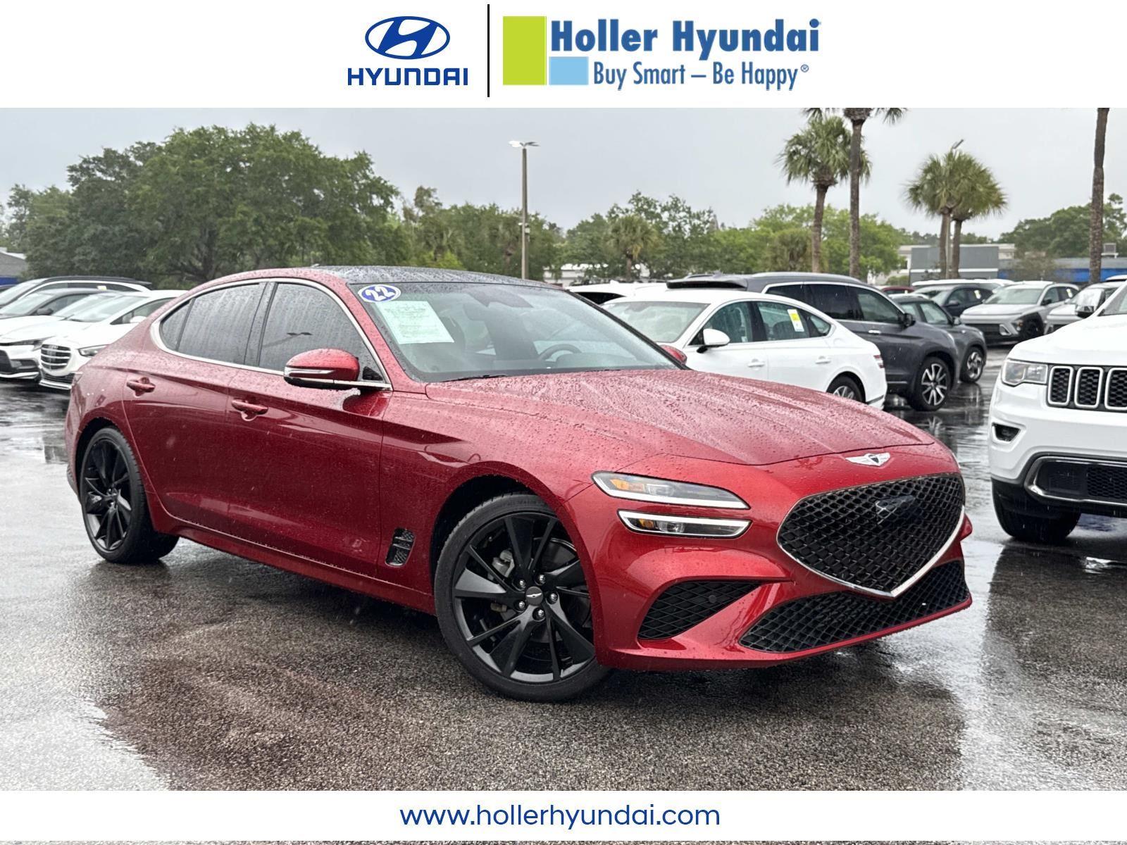 Havana Red 2023 Genesis G70 2.0T RWD Sedan Rear-Wheel Drive Automatic