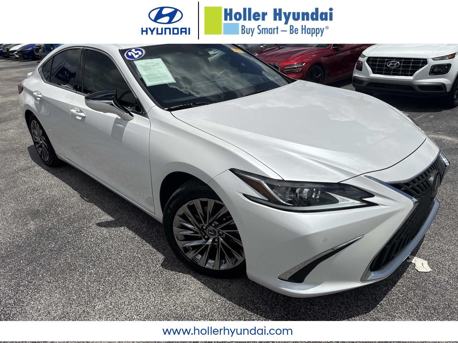 Eminent White Pearl 2025 Lexus ES Hybrid 300h Luxury FWD Sedan Front-Wheel Drive Continuously Variable Transmission