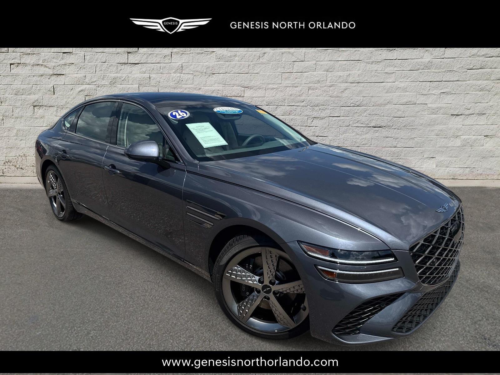 Ceres Blue 2026 Genesis G80 Sedan All-Wheel Drive Automatic