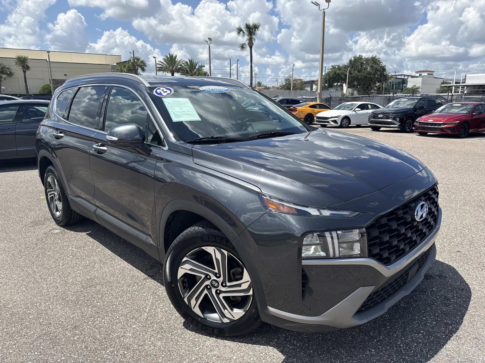 Portofino Gray 2023 Hyundai Santa Fe SUV / Crossover Front-Wheel Drive Automatic