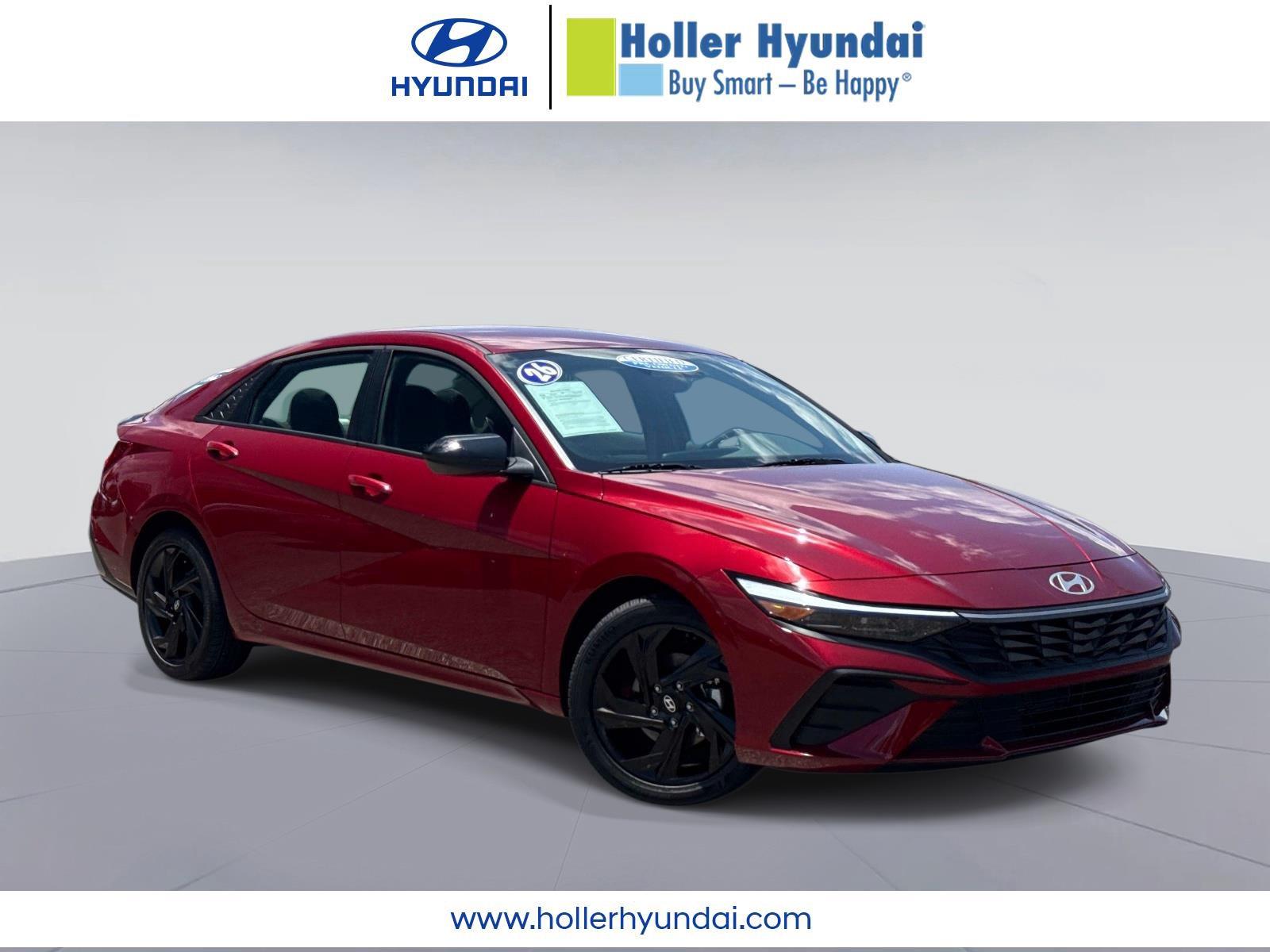Ultimate Red 2026 Hyundai Elantra Sedan Front-Wheel Drive Continuously Variable Transmission