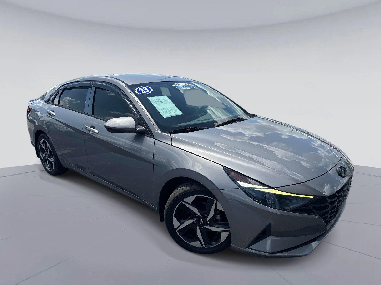 Shimmering Silver Pearl 2023 Hyundai Elantra Sedan Front-Wheel Drive Continuously Variable Transmission