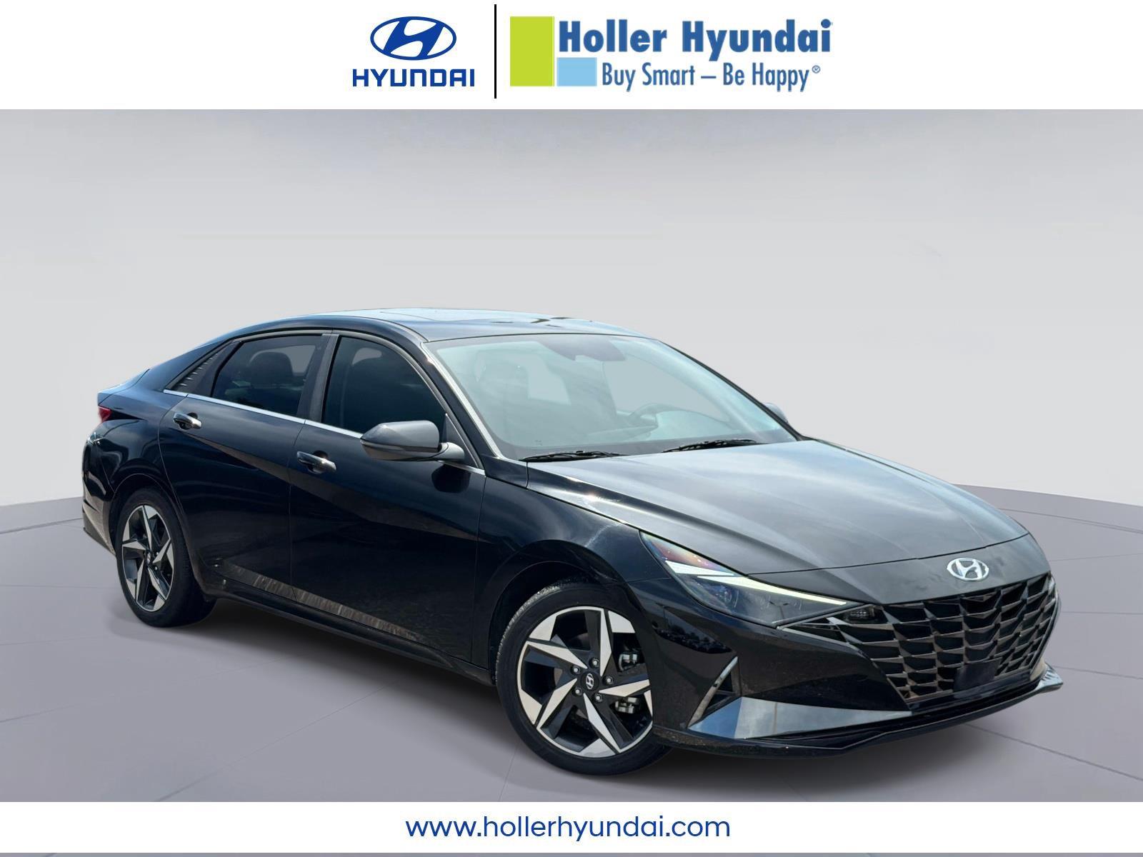 Onyx Black 2023 Hyundai Elantra Sedan Front-Wheel Drive Continuously Variable Transmission