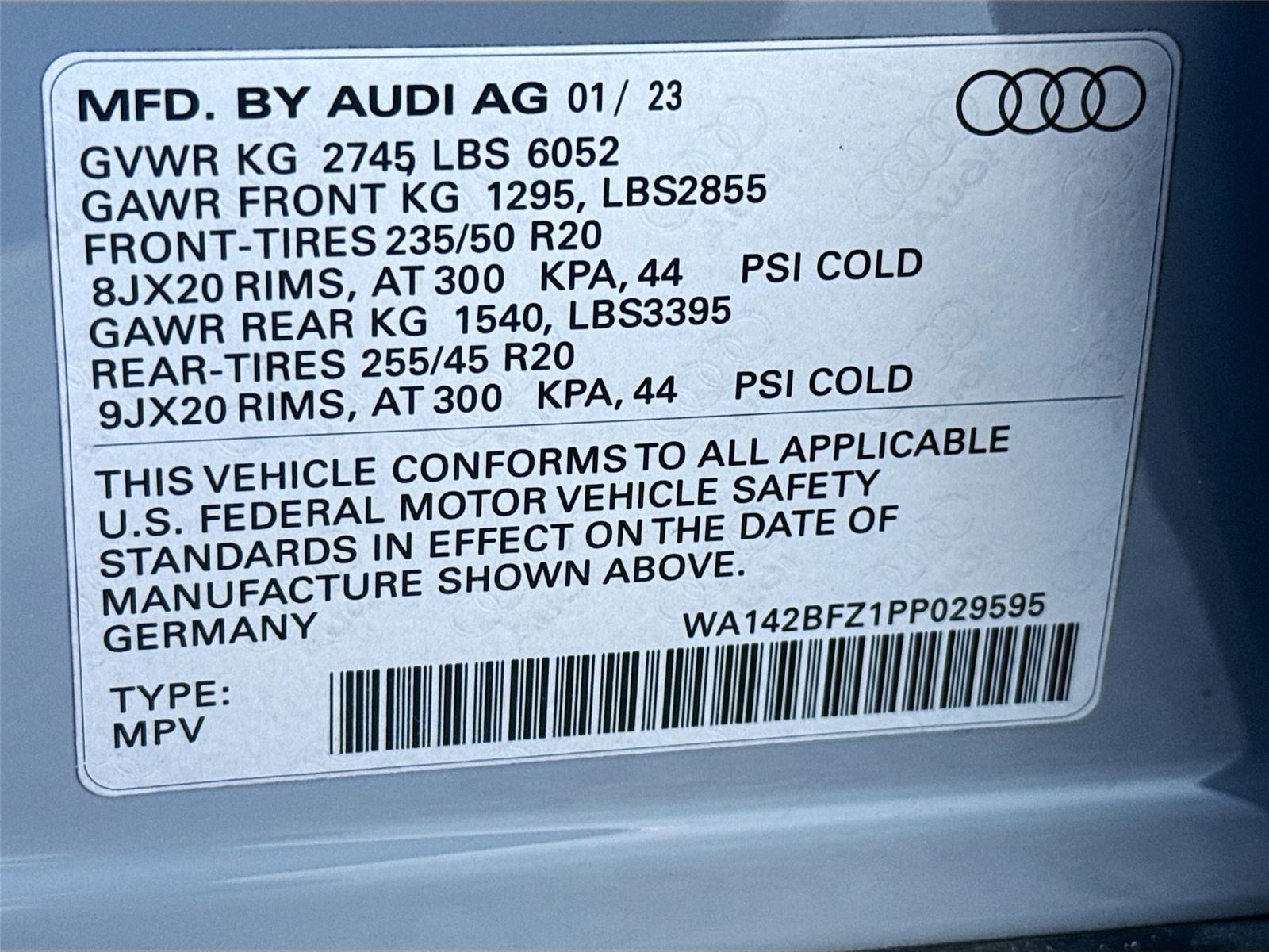 2023 AUDI Q4 E-TRON SPORT