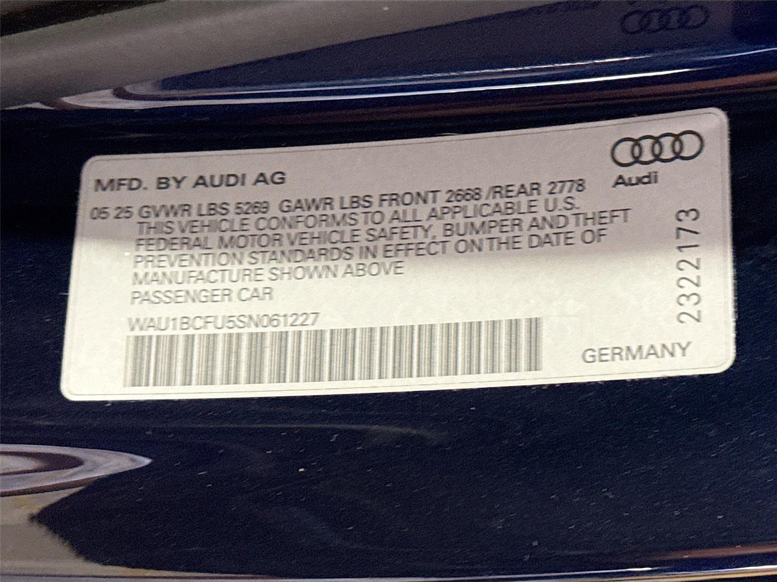2025 Audi A5 Premium