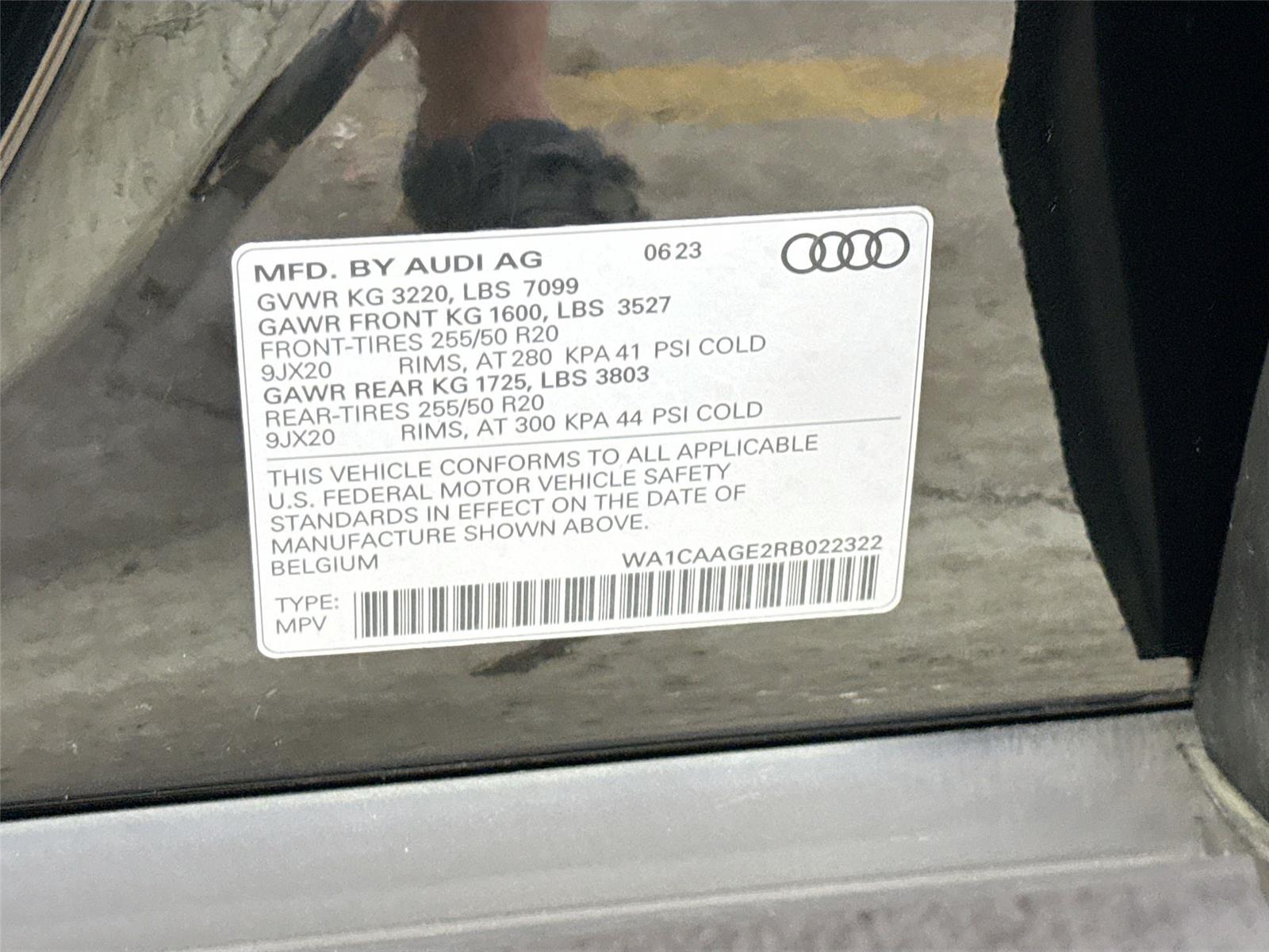 2024 Audi Q8 e-tron Sportback S line Premium Plus