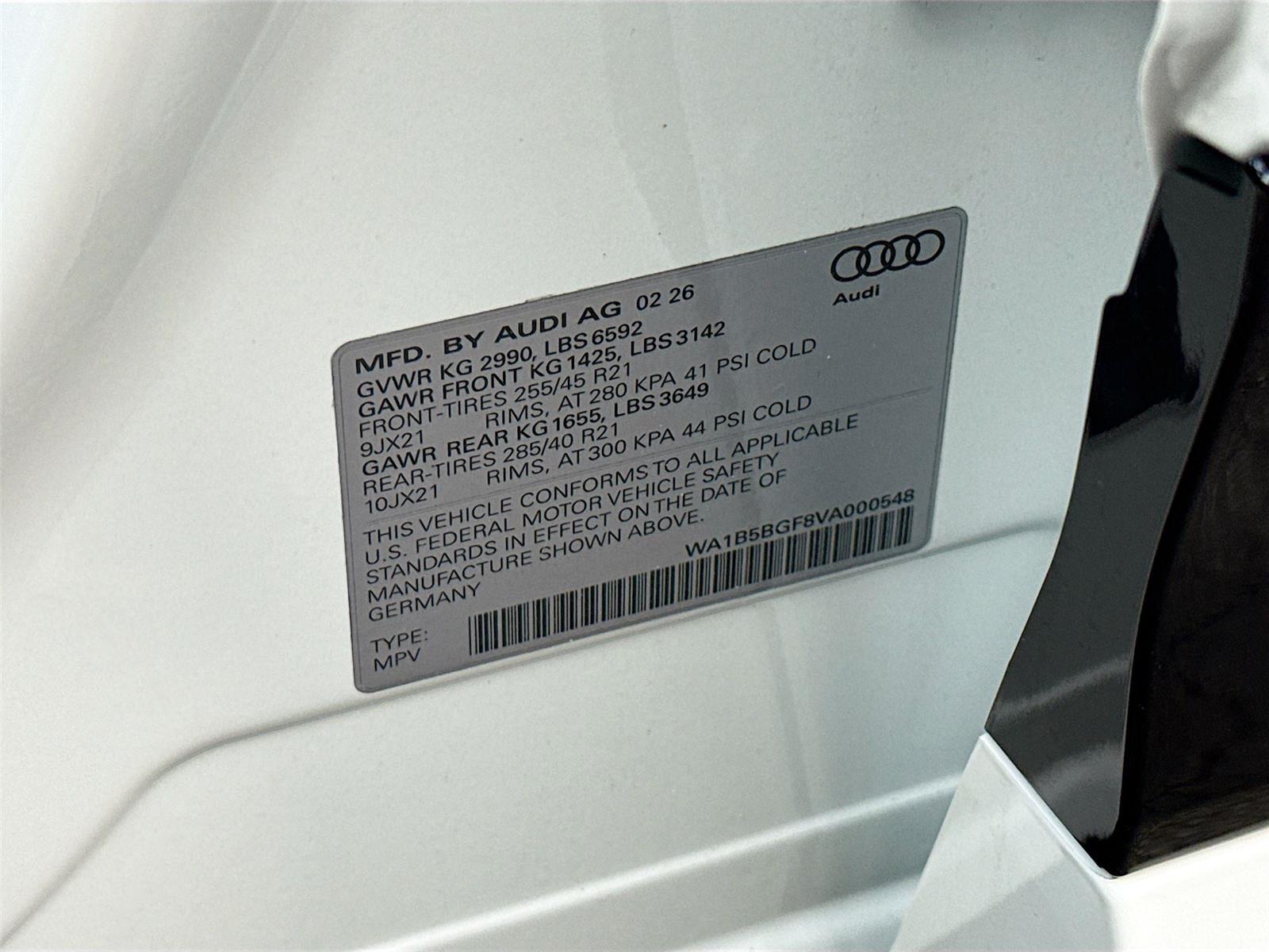 2027 Audi SQ6 e-tron Sportback Premium Plus