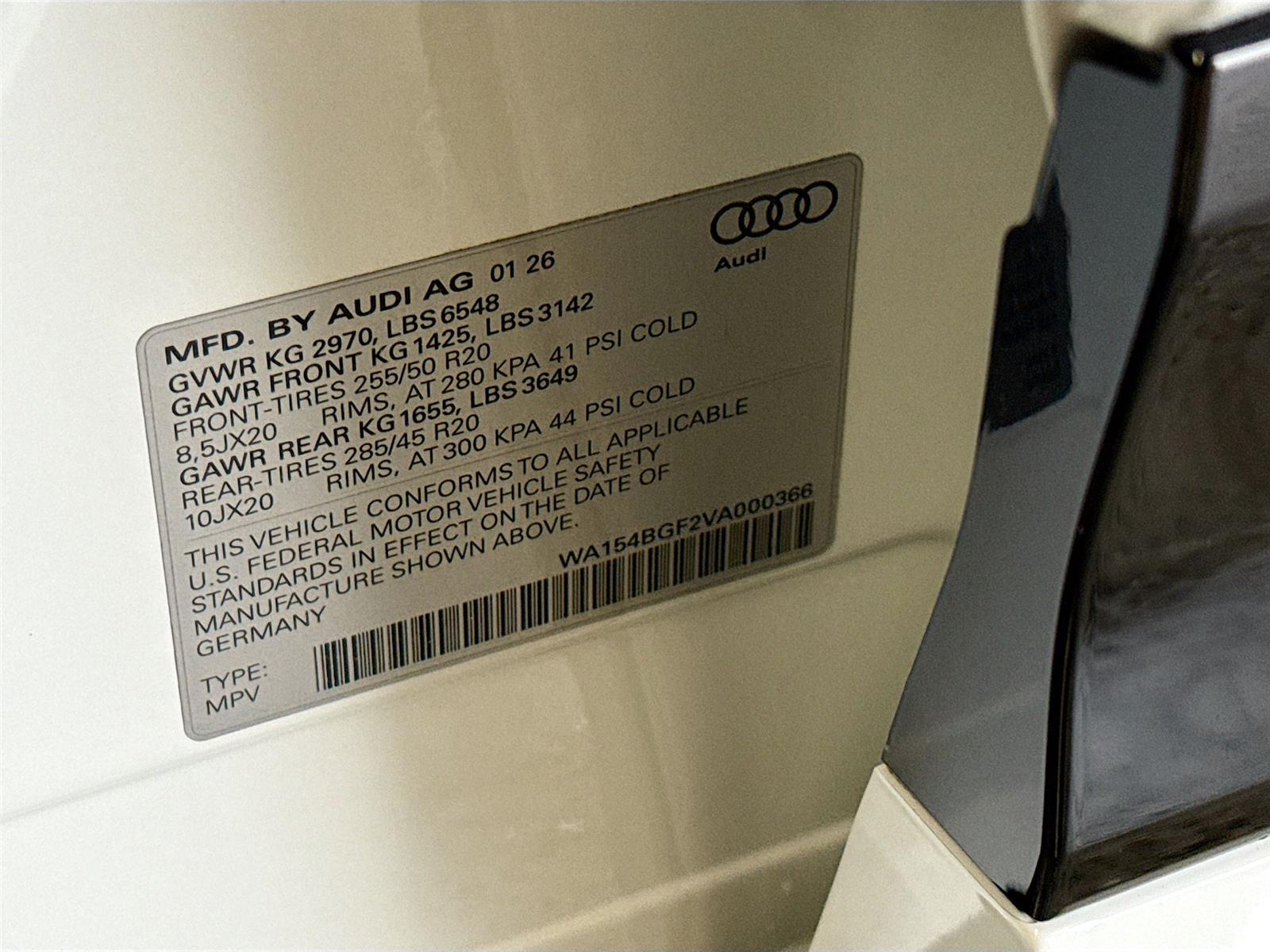 2027 Audi Q6 e-tron Premium Plus