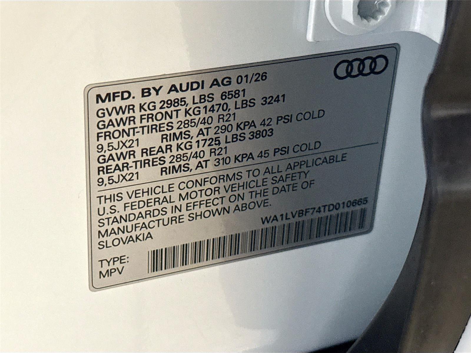 2026 Audi Q7 Premium Plus