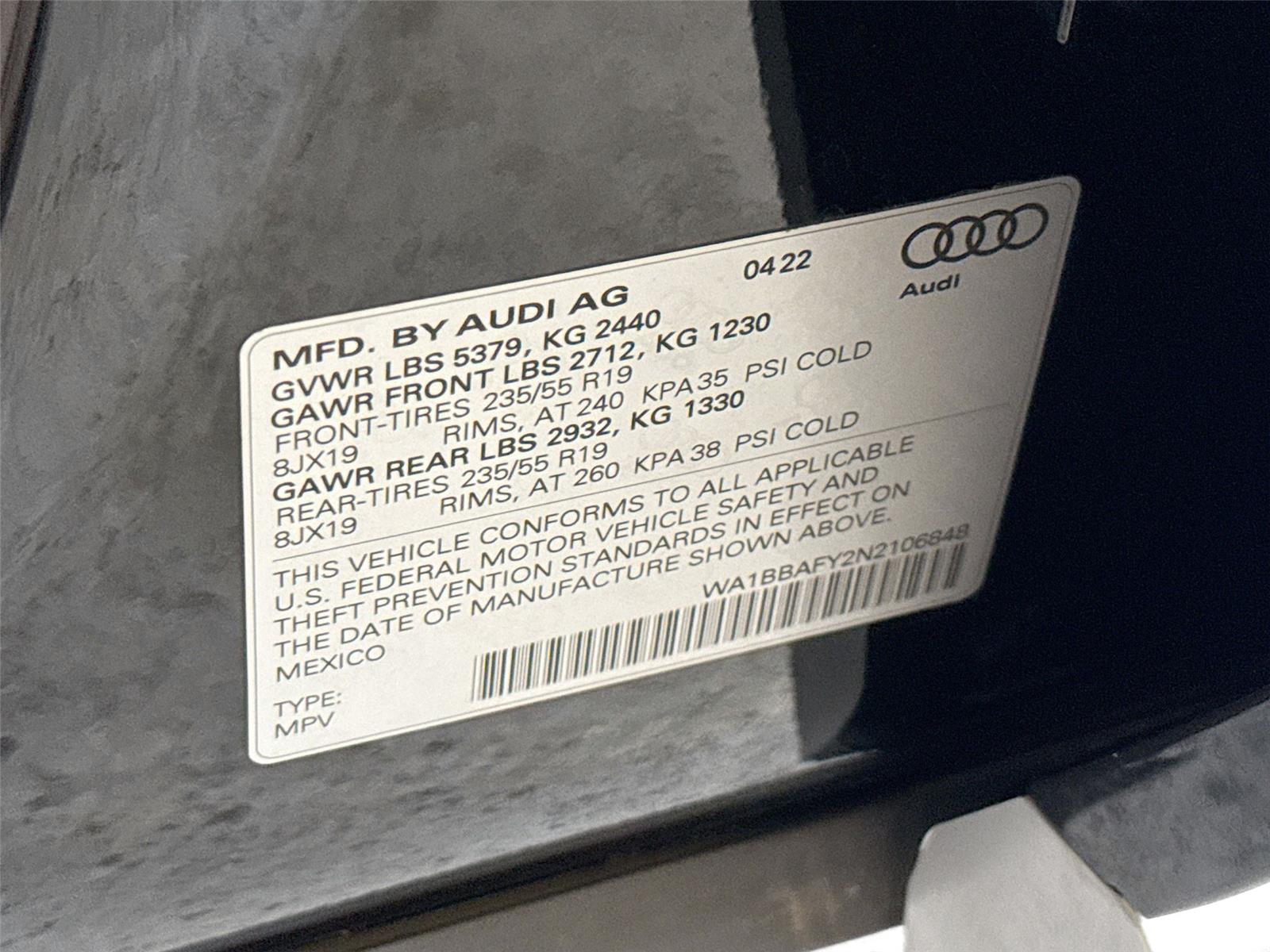 2022 Audi Q5 Premium Plus