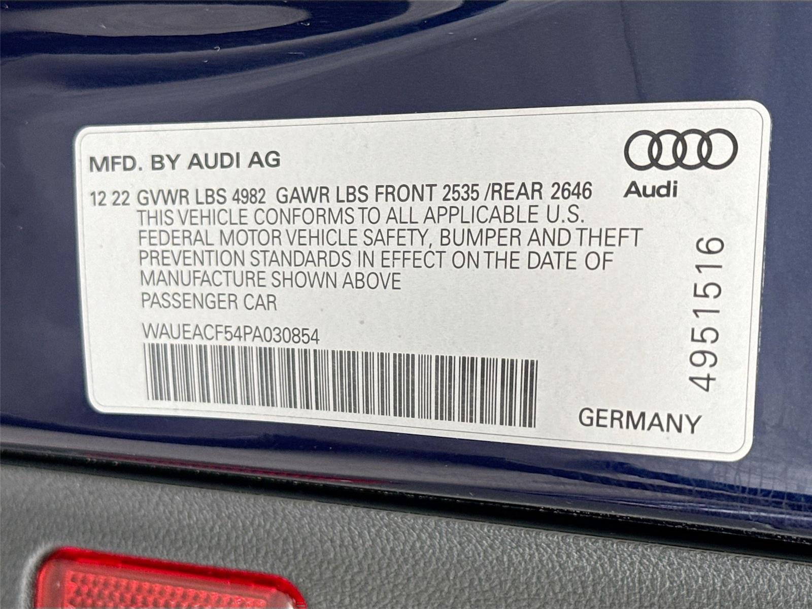 2023 Audi A5 Sportback S line Prestige