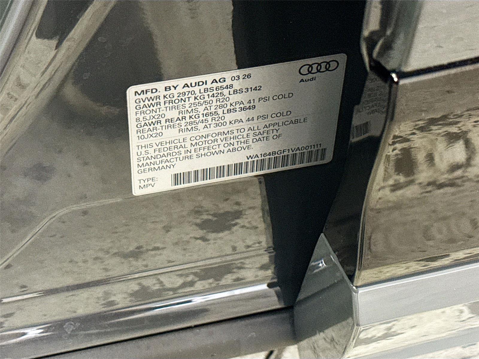 2027 Audi Q6 e-tron Prestige