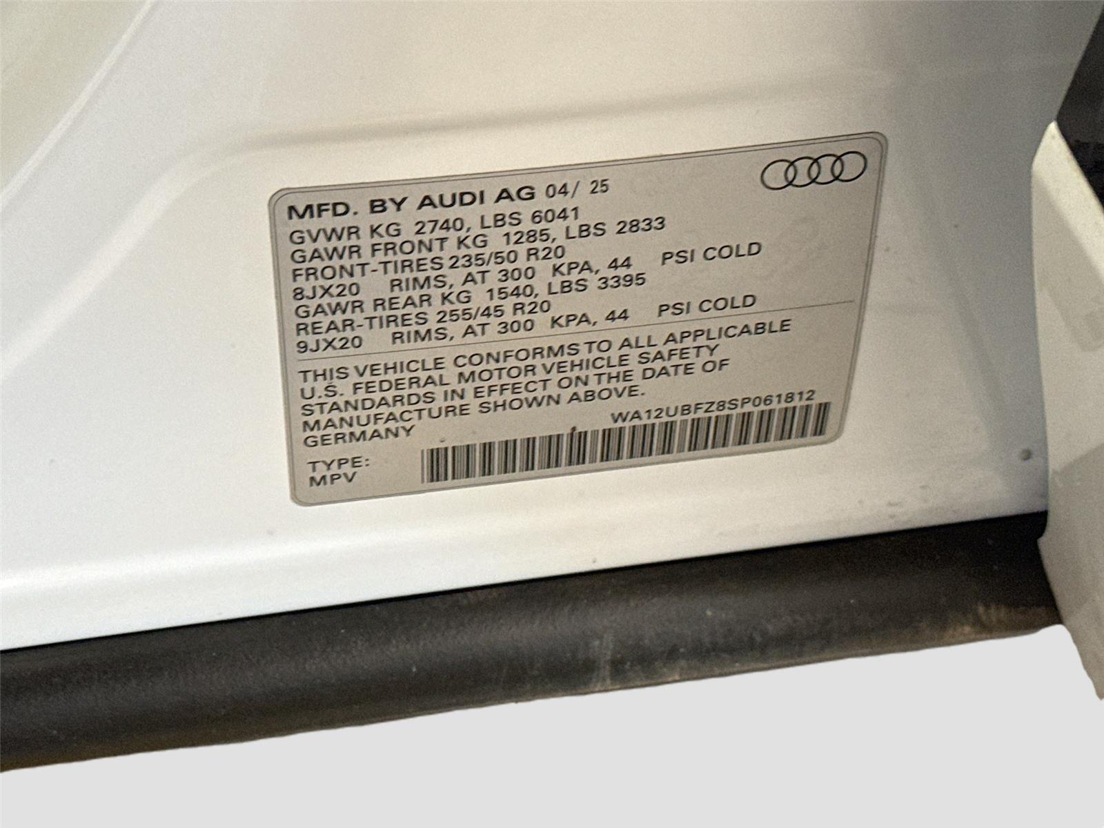 2025 Audi Q4 e-tron Sportback Premium