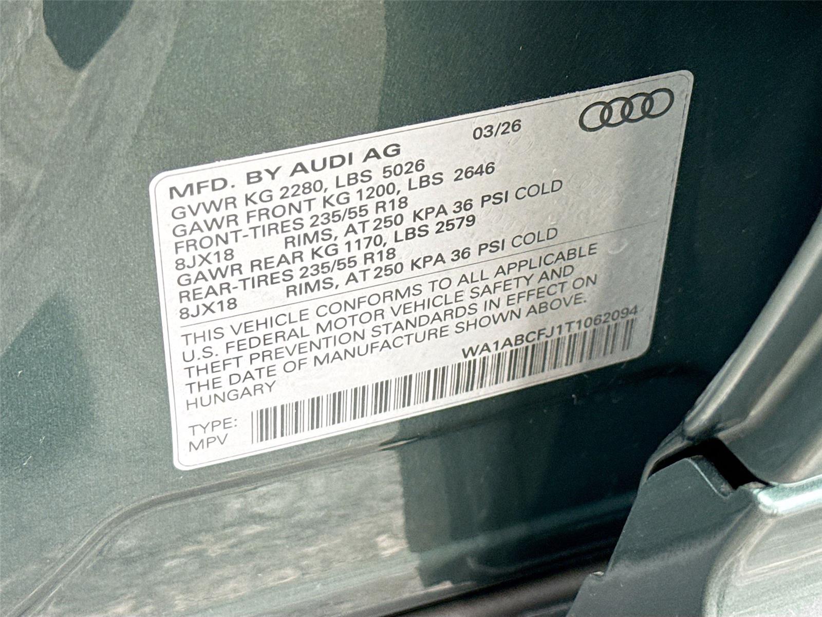 2026 Audi Q3 S line