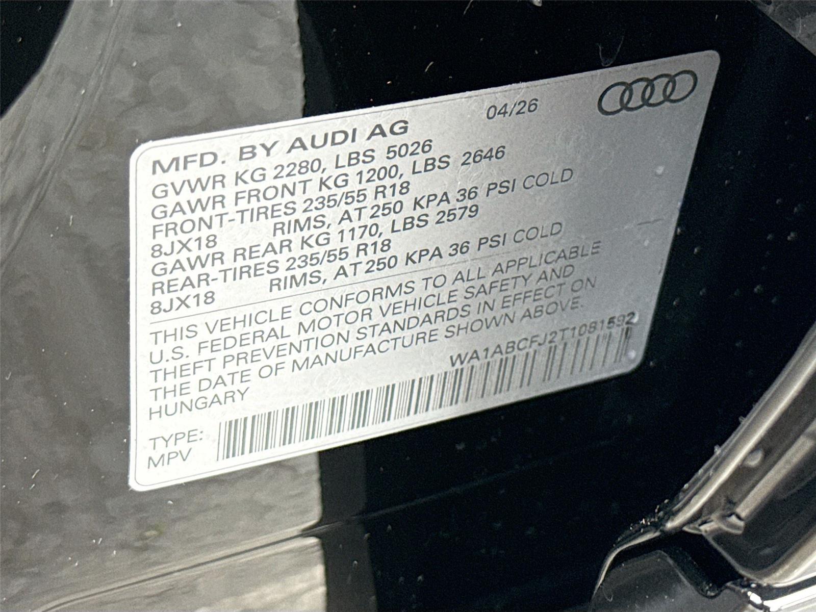2026 Audi Q3 S line