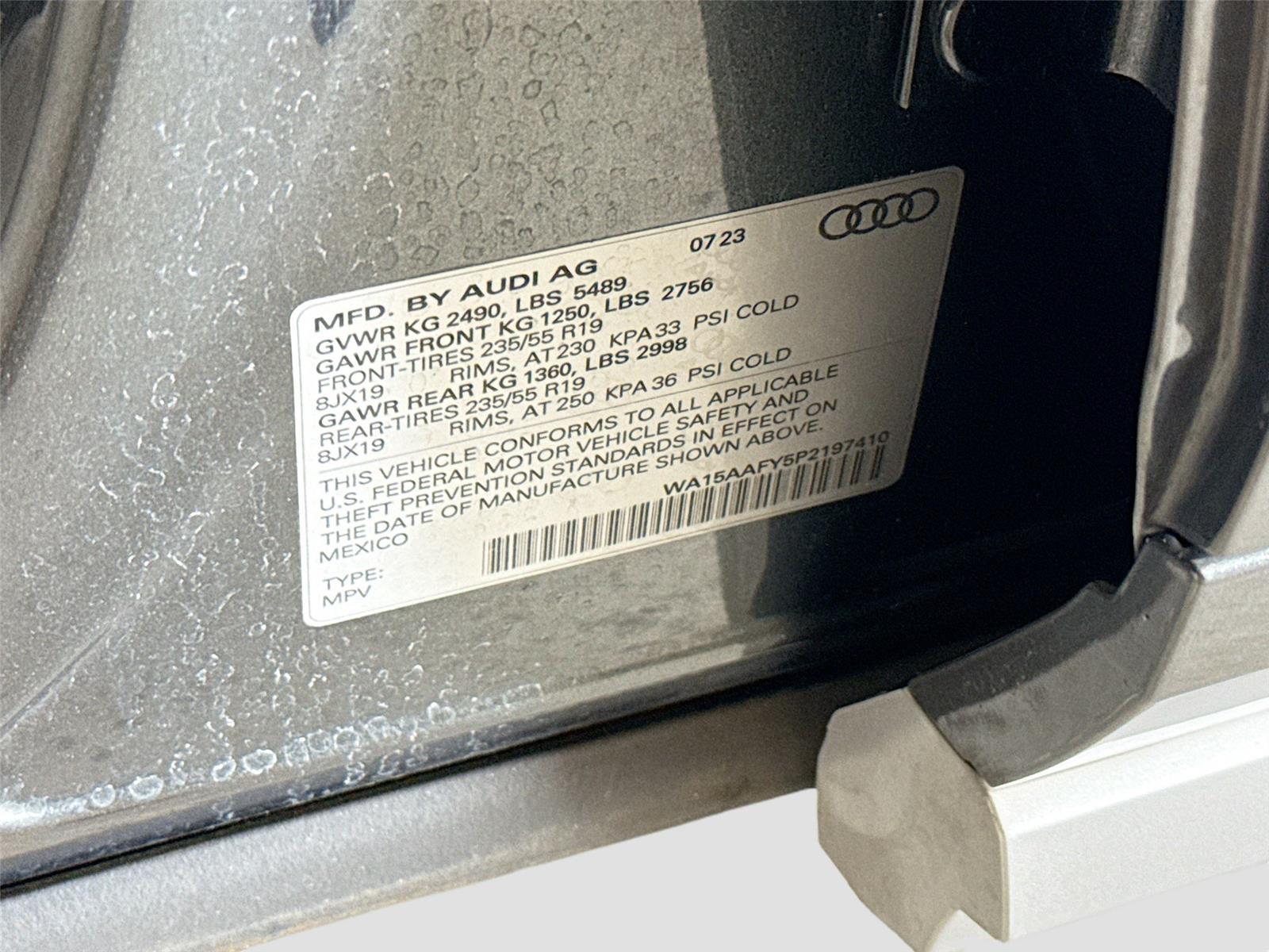 2023 Audi Q5 Sportback S line Premium Plus