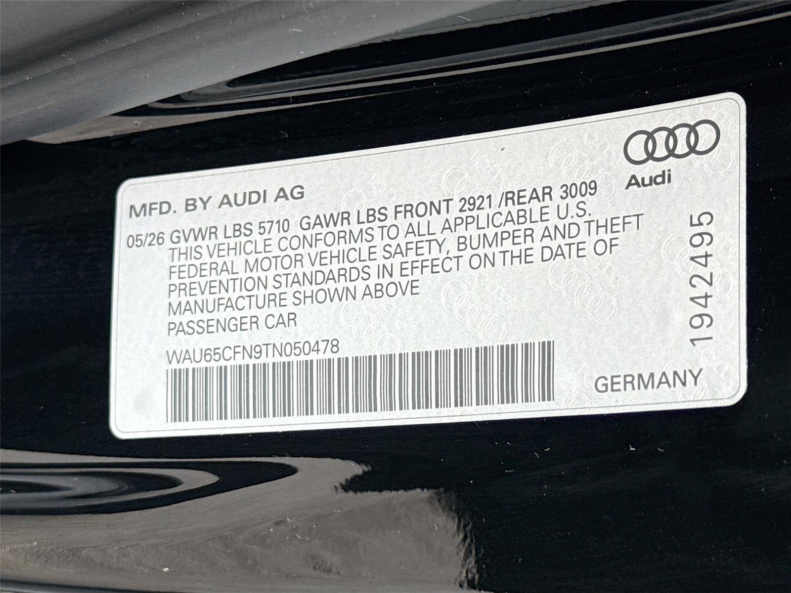 2026 AUDI A6 PRESTIGE