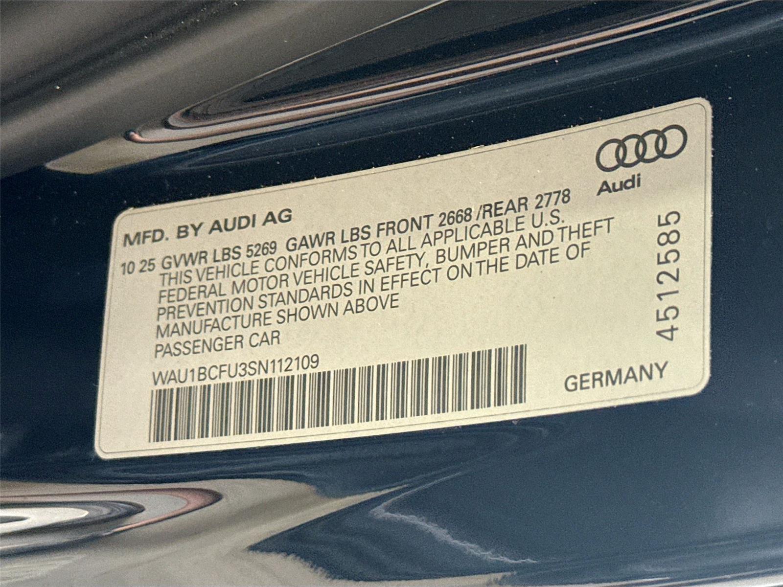 2025 Audi A5 Premium