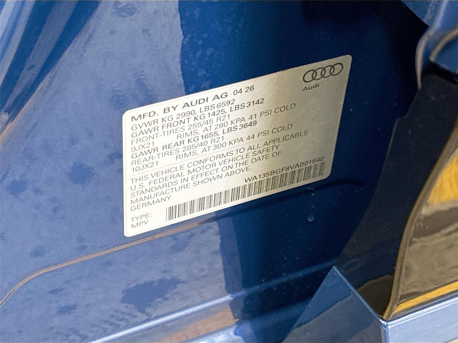 2027 Audi SQ6 e-tron Prestige