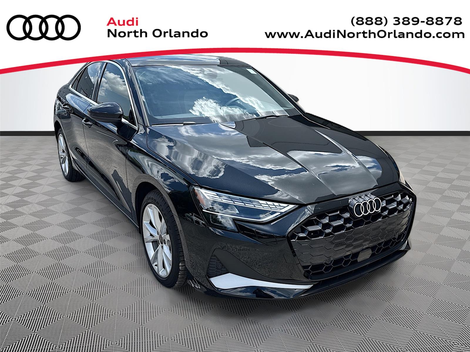 Mythos Black Metallic 2025 Audi A3 Sedan All-Wheel Drive Automatic