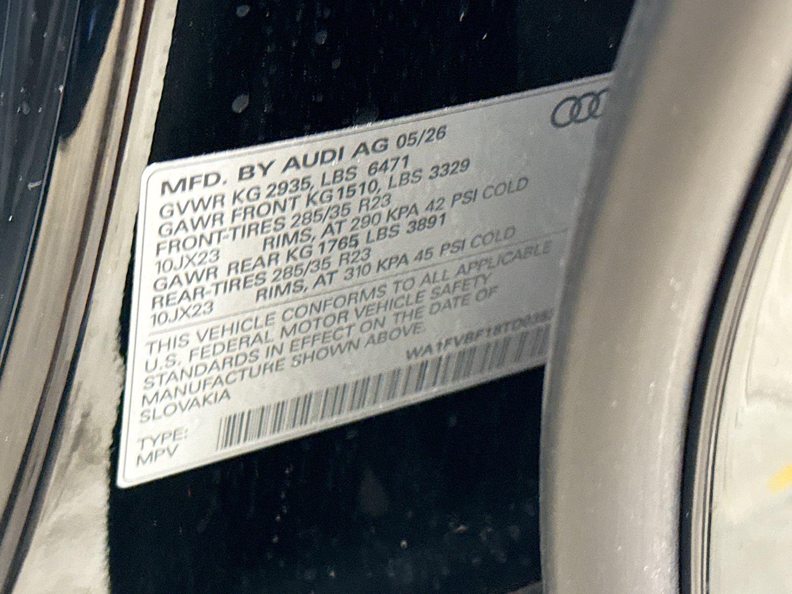2026 Audi Q8 Prestige