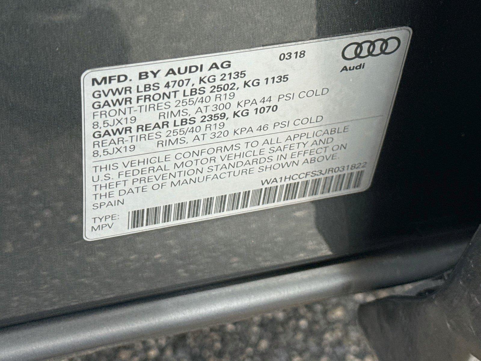 2018 Audi Q3 Sport Premium Plus