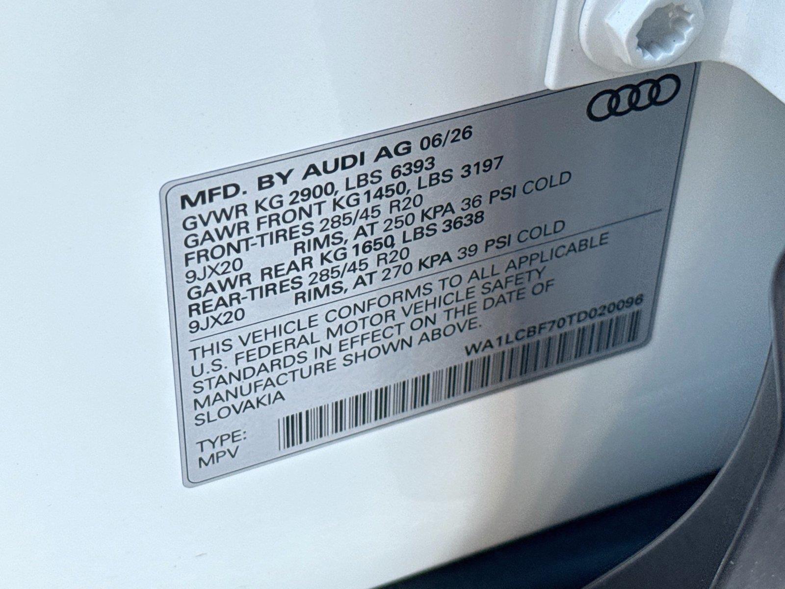 2026 Audi Q7 Premium Plus