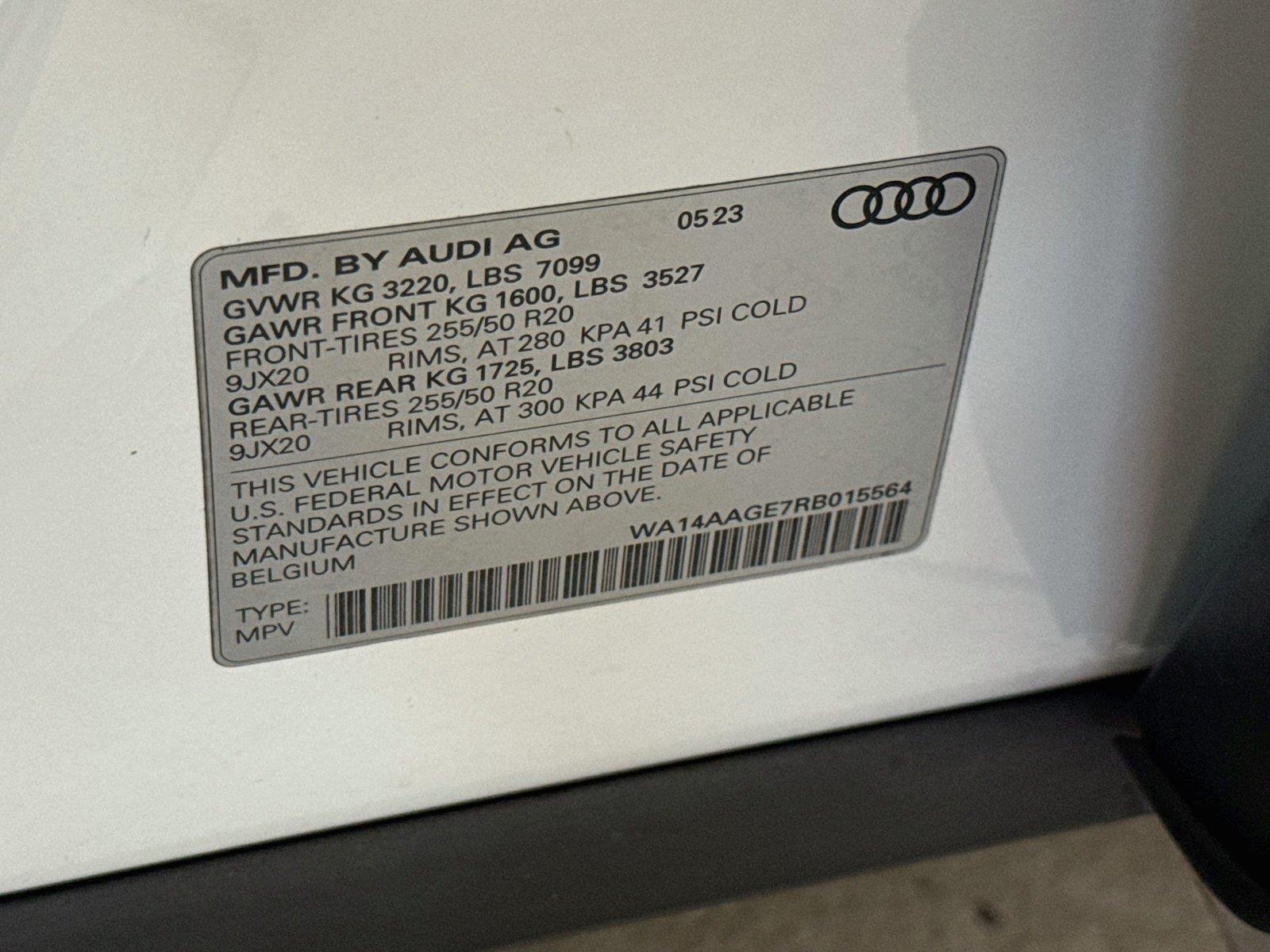 2024 Audi Q8 e-tron Premium