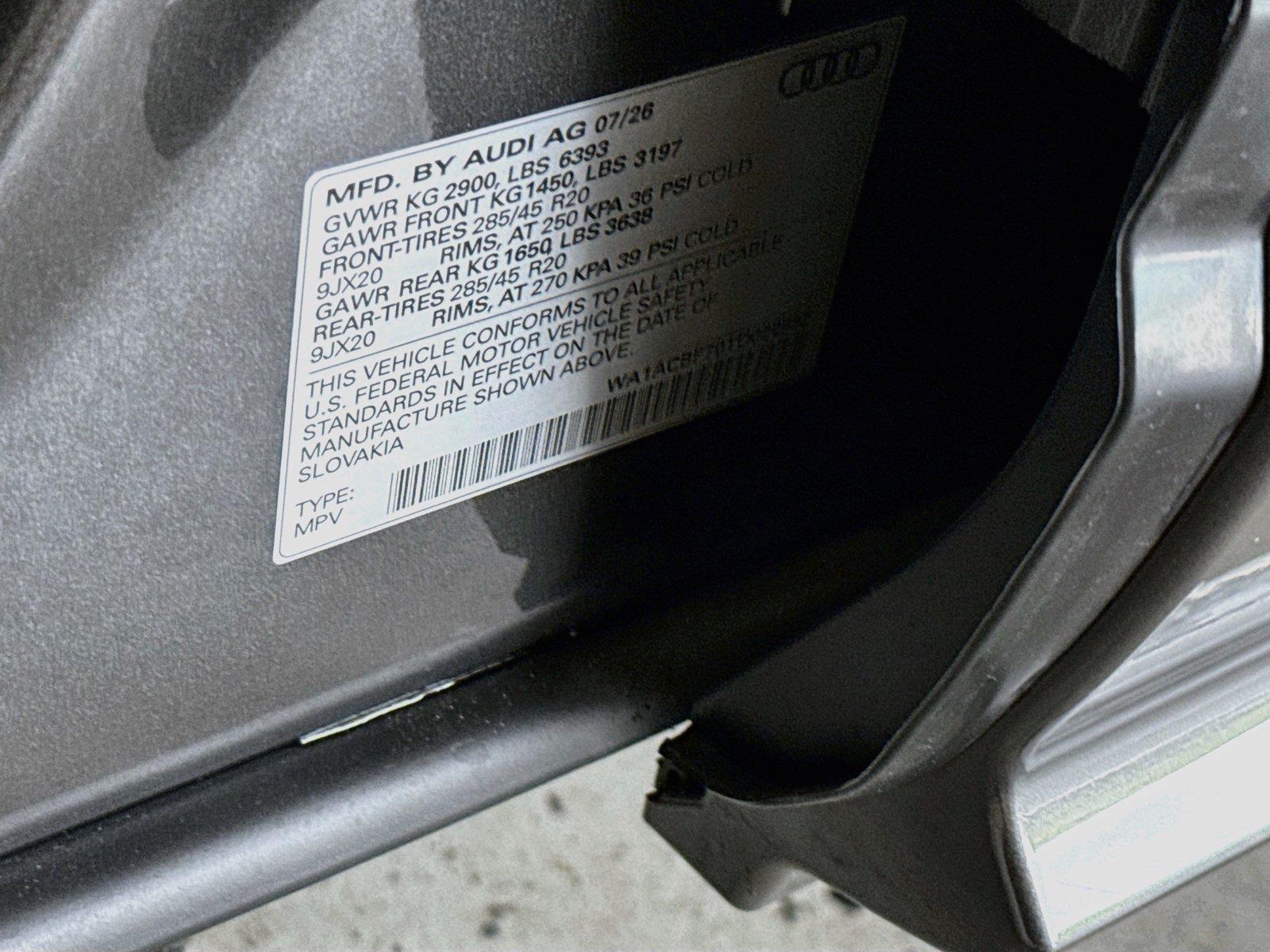 2026 AUDI Q7 PREMIUM