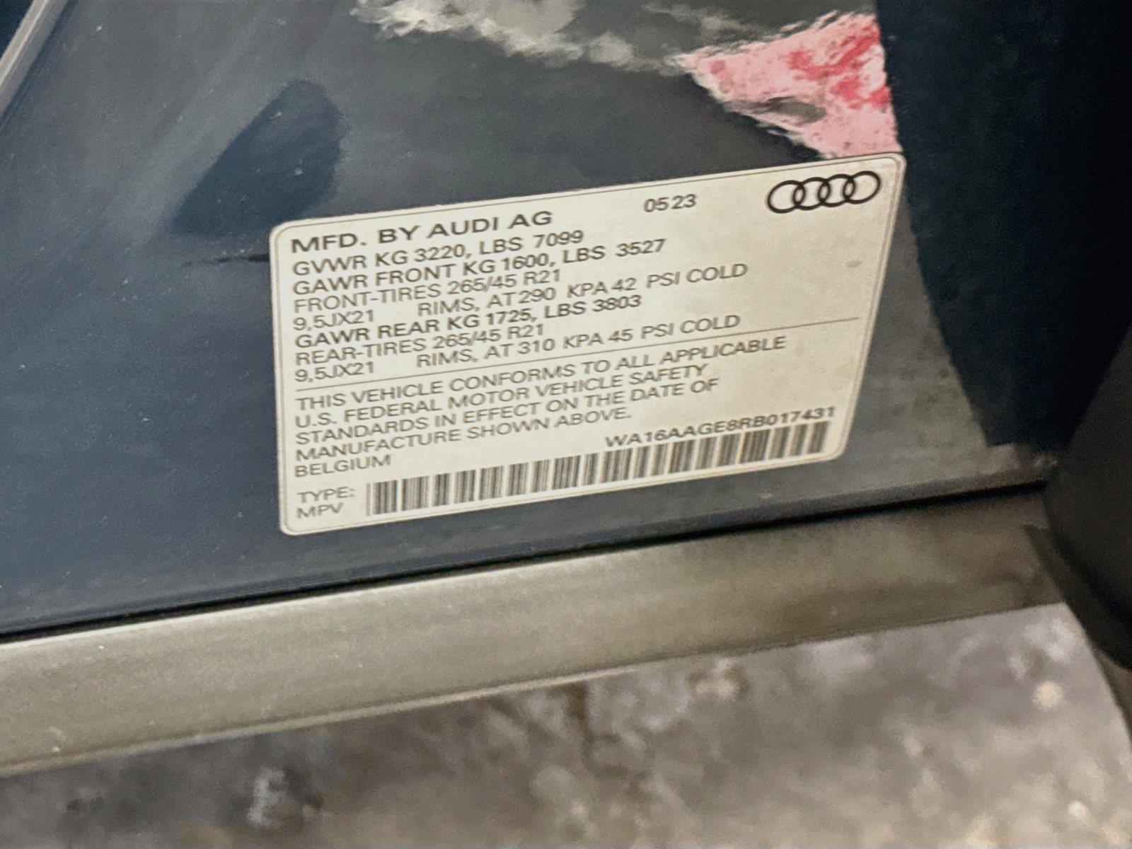 2024 Audi Q8 e-tron Prestige