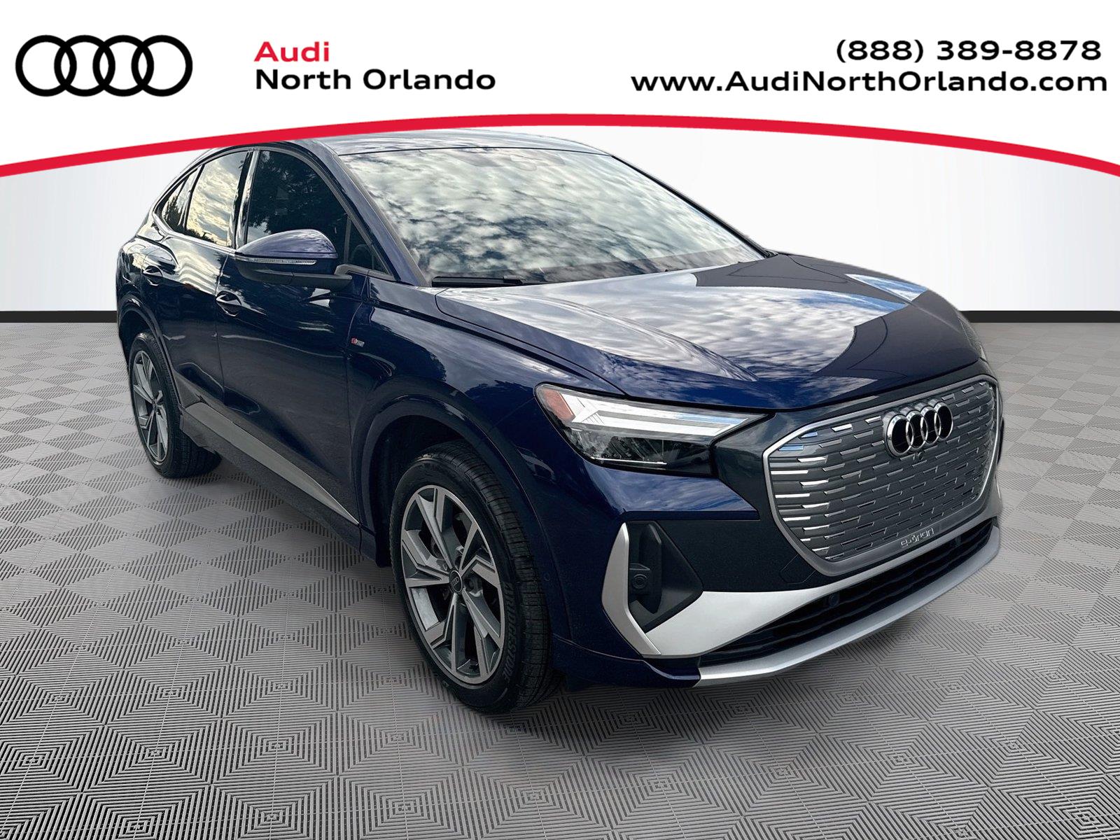 Navarra Blue Metallic 2024 Audi Q4 e-tron Sportback Sedan All-Wheel Drive Automatic