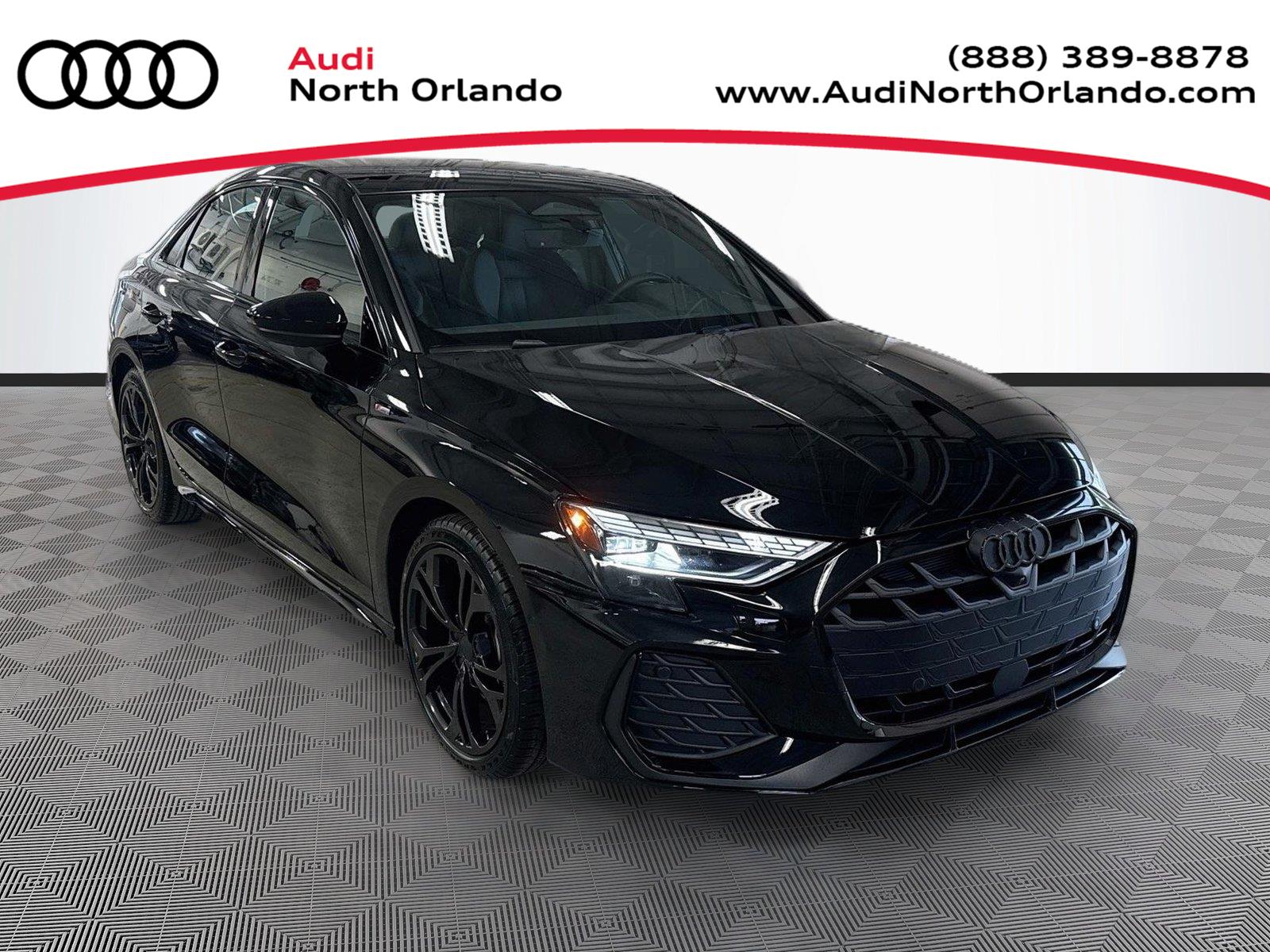 Mythos Black Metallic 2026 Audi A3 Sedan All-Wheel Drive Automatic