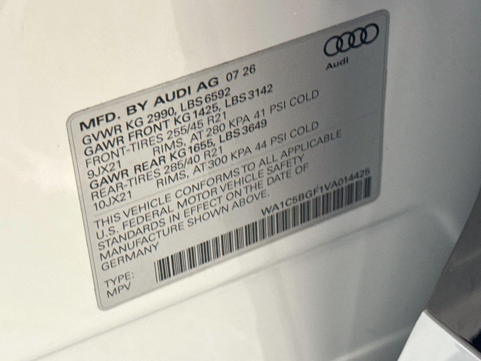 2027 Audi SQ6 e-tron Sportback Prestige