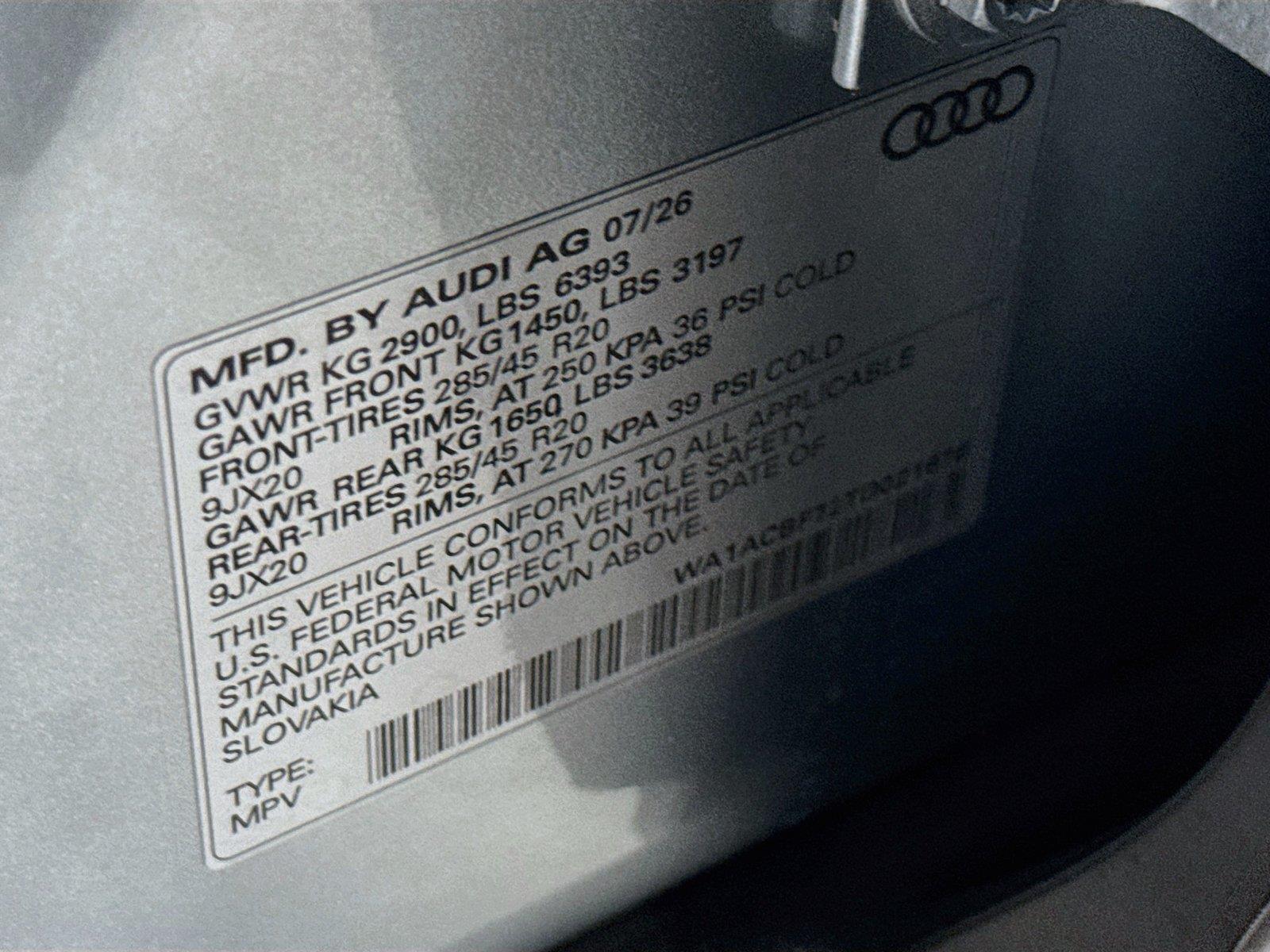 2026 Audi Q7 Premium