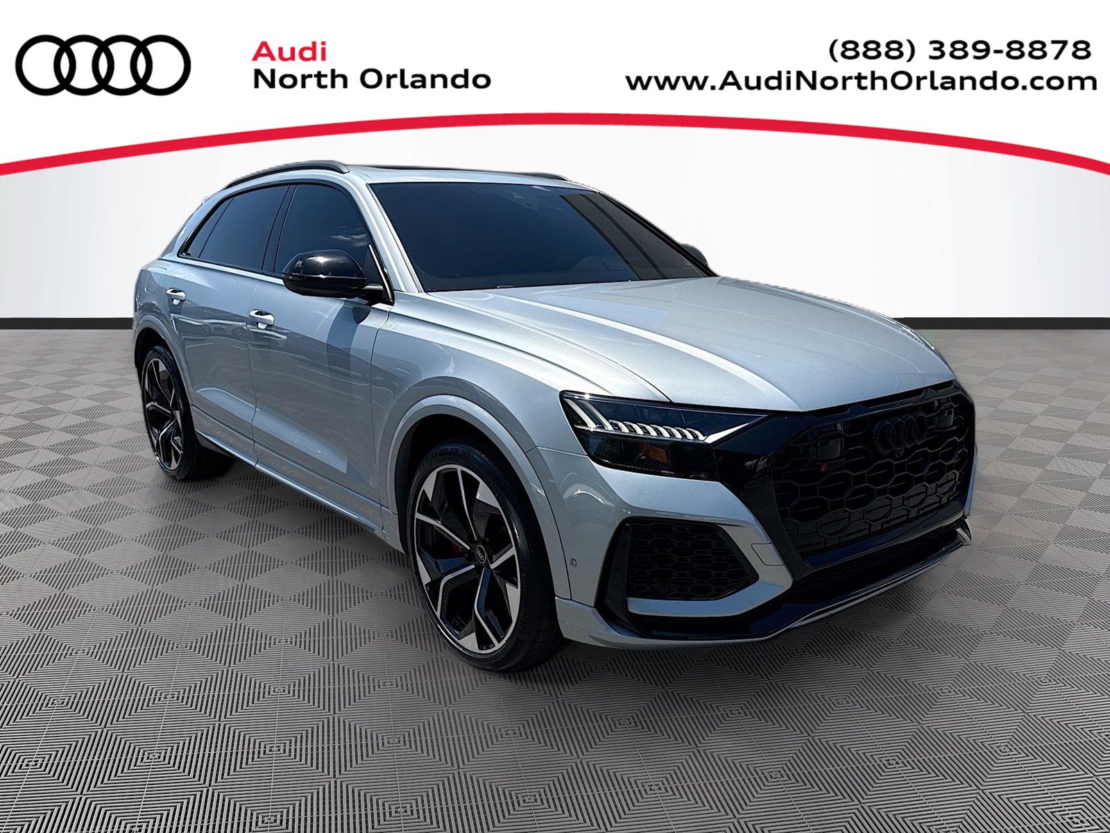 Satellite Silver Metallic 2023 Audi RS Q8 SUV / Crossover All-Wheel Drive Automatic