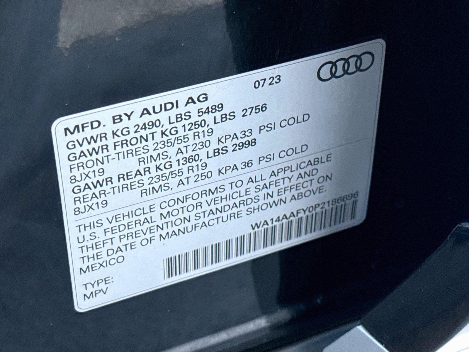 2023 Audi Q5 Sportback S line Premium