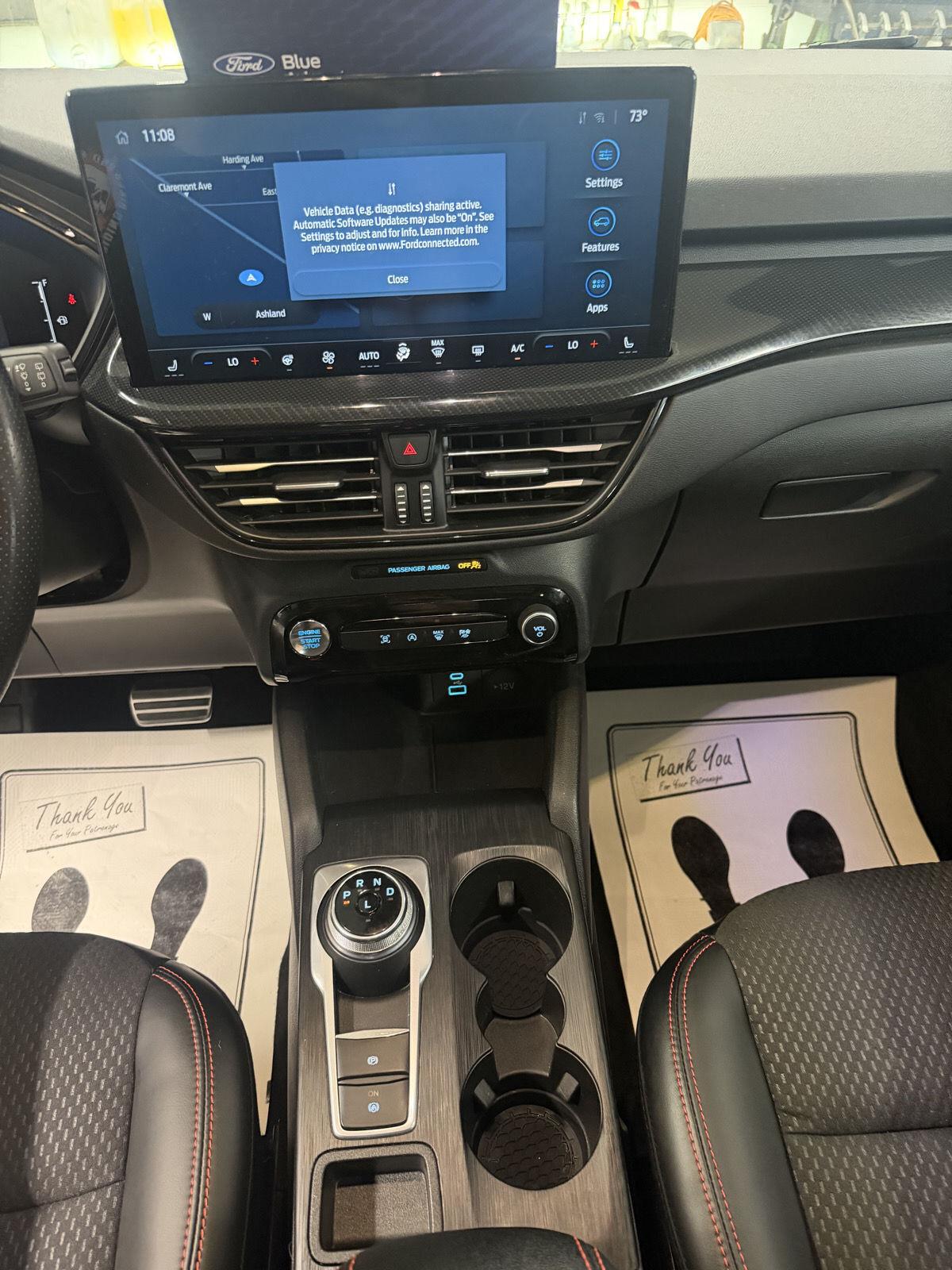 2023 Agate Black Metallic Ford Escape ST-Line AWD SUV