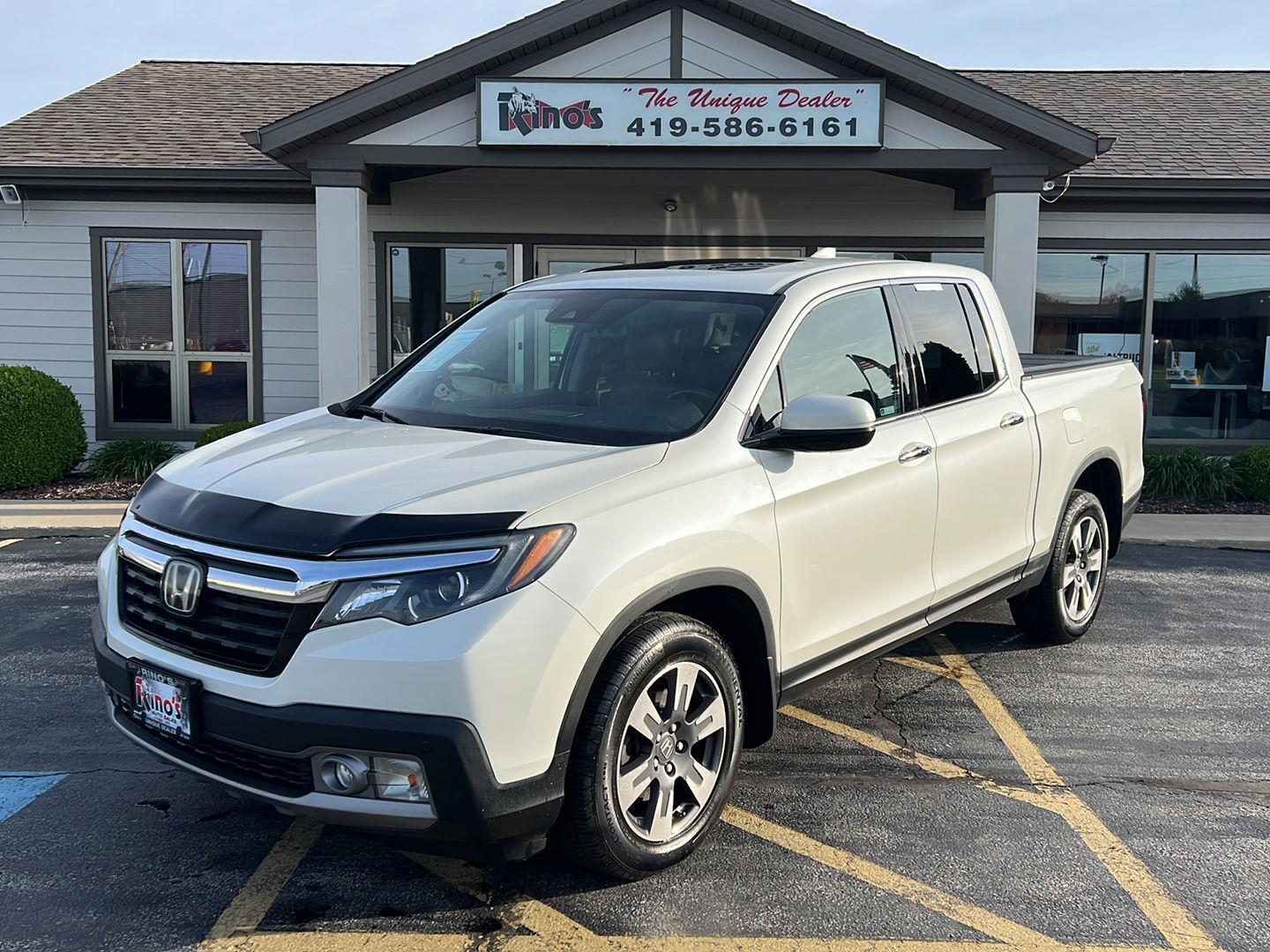 White Diamond Pearl 2019 Honda Ridgeline RTL-E AWD Pickup Truck All-Wheel Drive Automatic